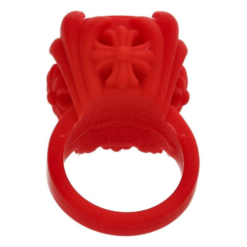 Chrome Hearts Chrome Hearts Rubber Cocktail Cross Ring Size ONE SIZE - 2 Thumbnail