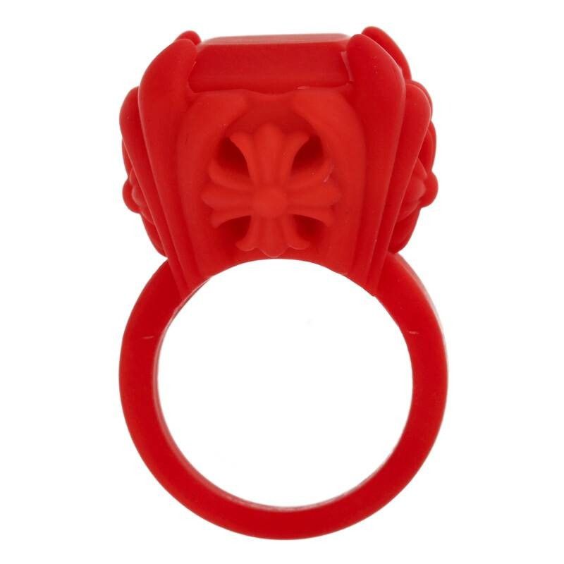 Chrome Hearts Chrome Hearts Rubber Cocktail Cross Ring | Grailed