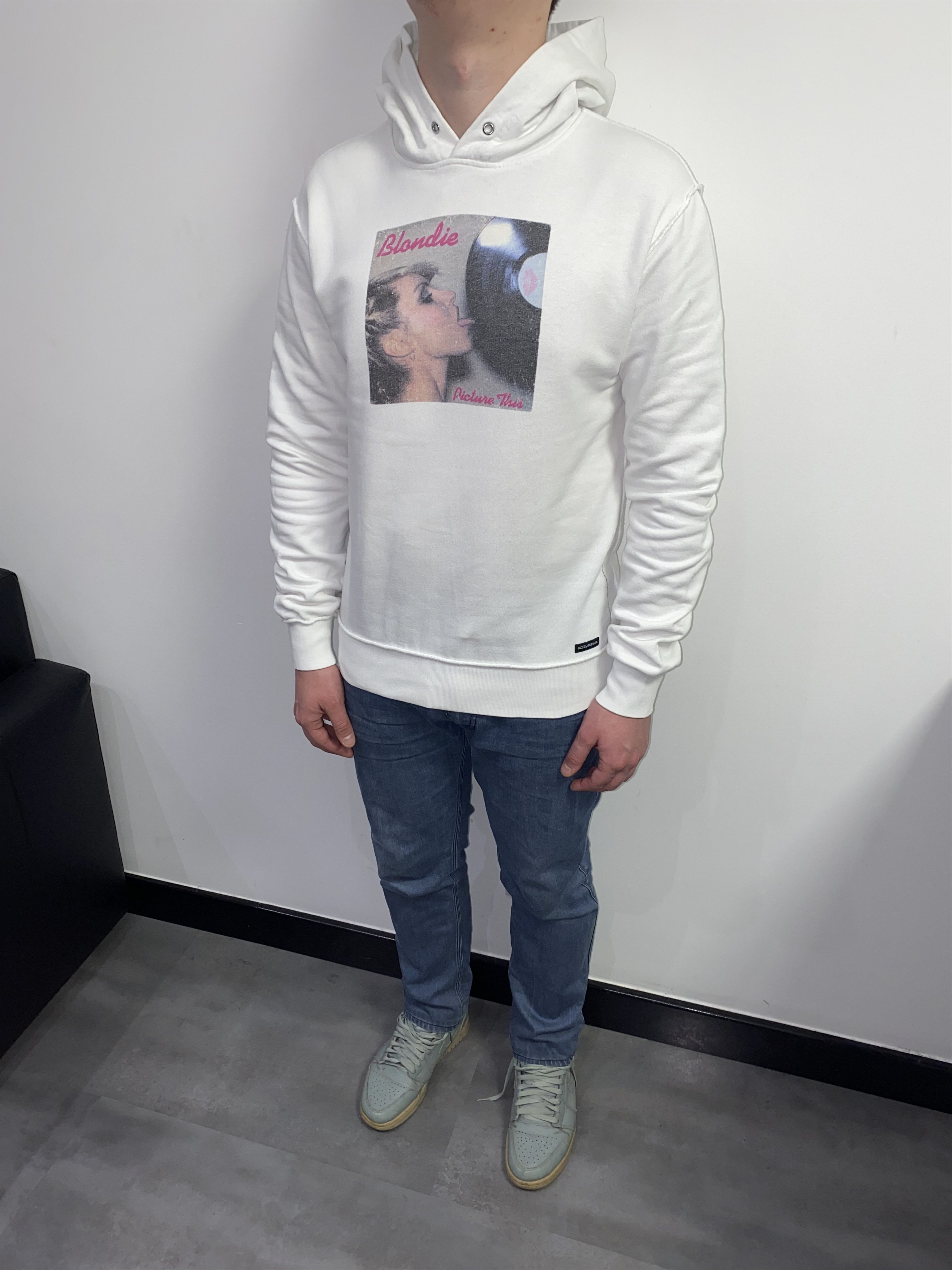 Dolce & Gabbana Dolce & Gabbana X Blondie Small Logo White Hoodie Size US M / EU 48-50 / 2 - 1 Thumbnail