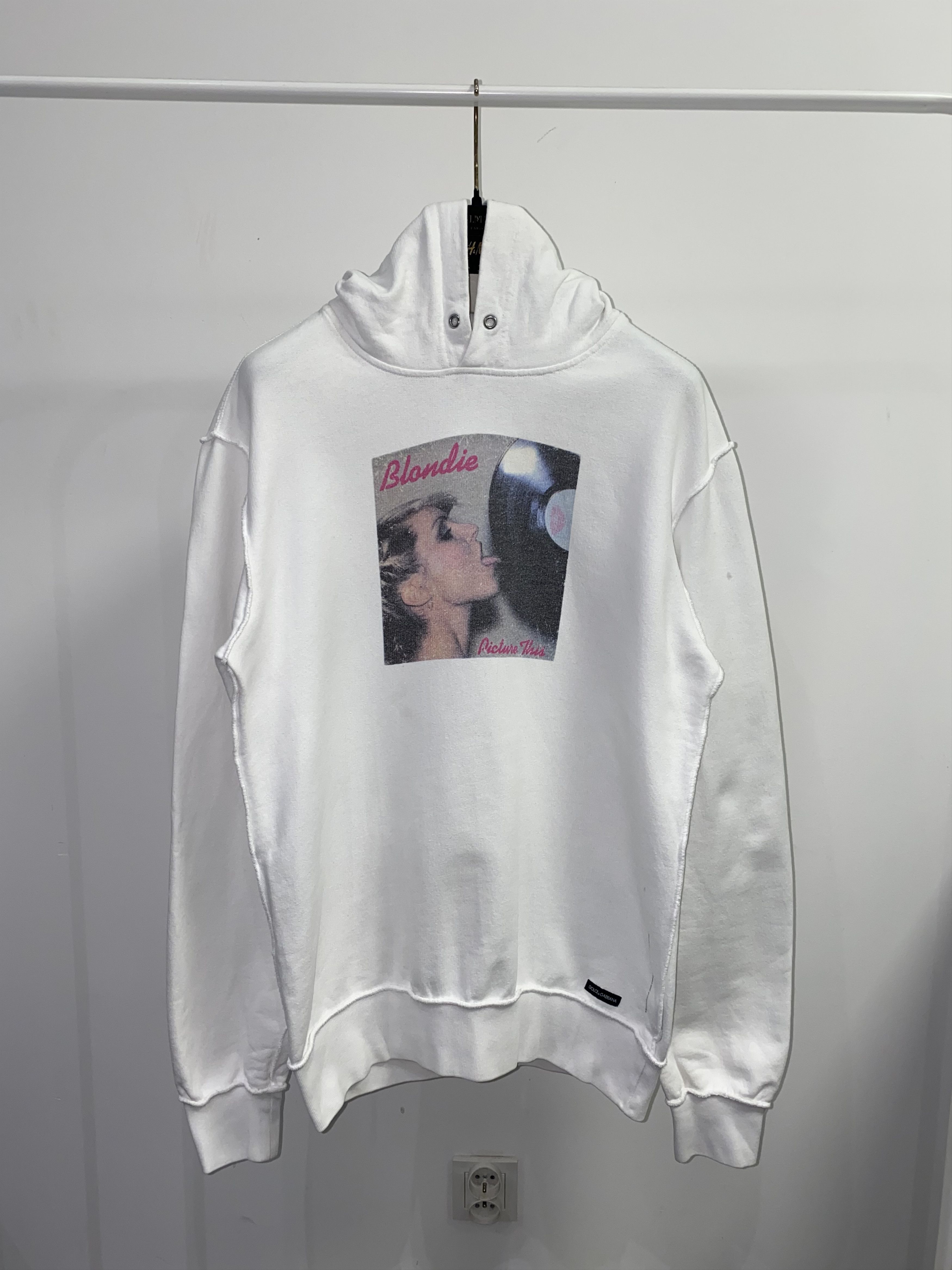 Dolce & Gabbana Dolce & Gabbana X Blondie Small Logo White Hoodie Size US M / EU 48-50 / 2 - 3 Thumbnail