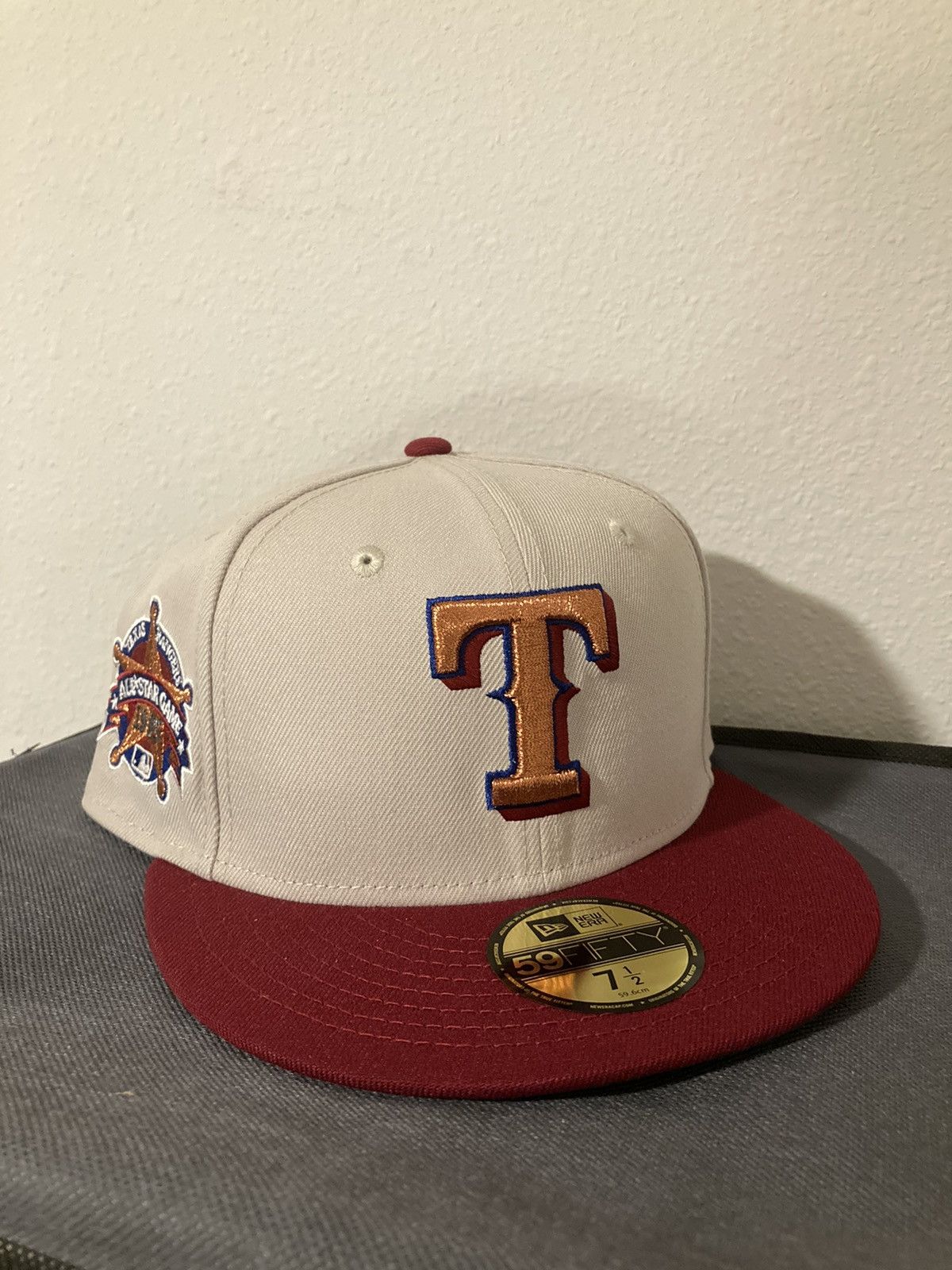 New Era 95 North Boutique 7 1/2 Texas Rangers Copper Star Metallic