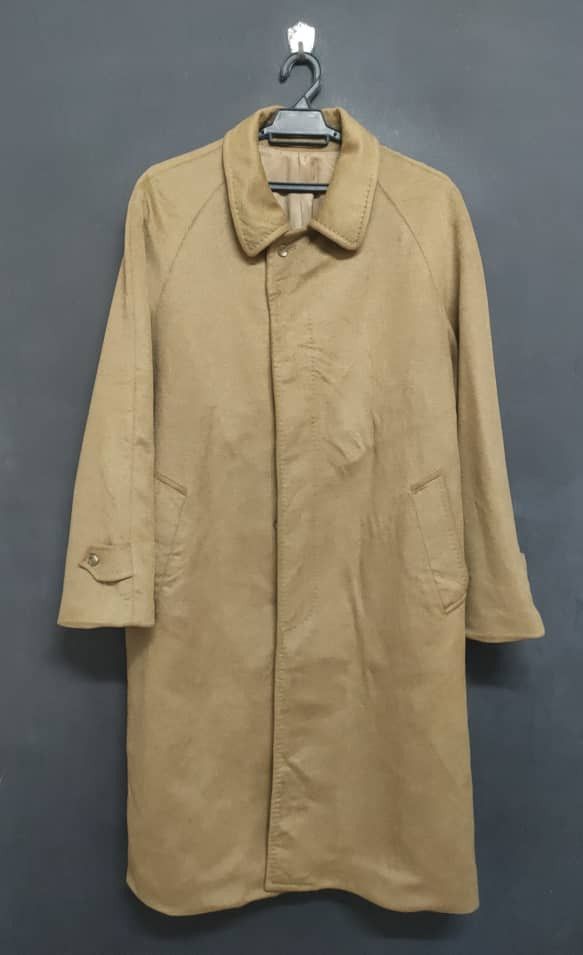 image of Francois 1Er Pierre Balmain Long Jacket in Khaki, Men's (Size Large)