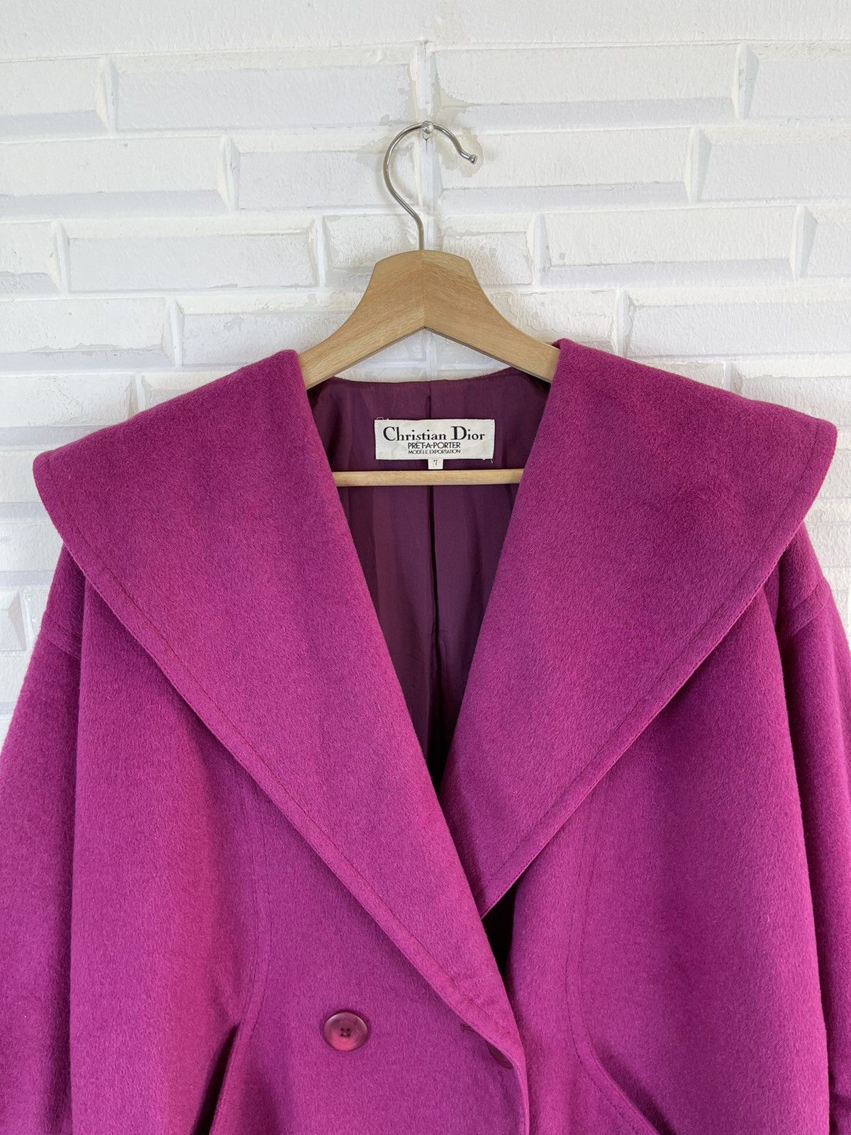 Christian Dior Monsieur × Vintage FW RUNWAY Christian DIOR Haute Couture Cape CD Cashmere Wool Size US L / EU 52-54 / 3 - 5 Thumbnail