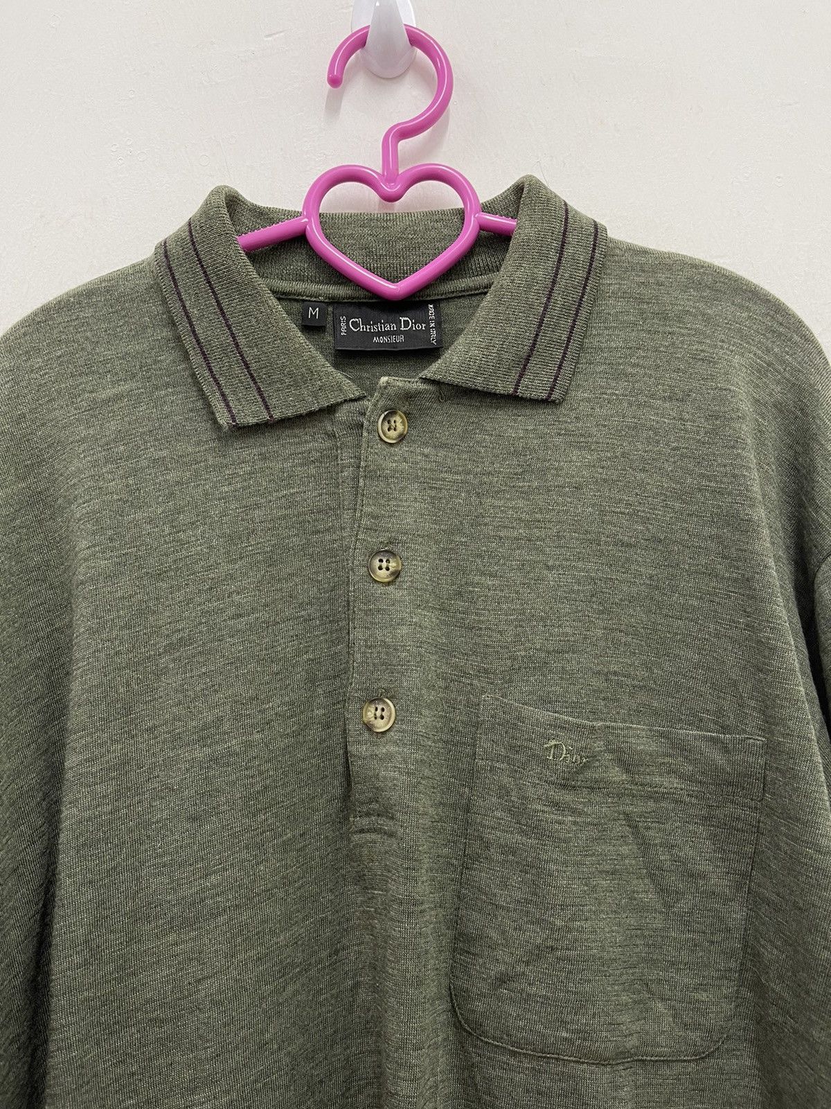Christian Dior Monsieur Rare 90s Vintage CHRISTIAN DIOR MONSIEUR Polo Shirt Size US M / EU 48-50 / 2 - 2 Thumbnail