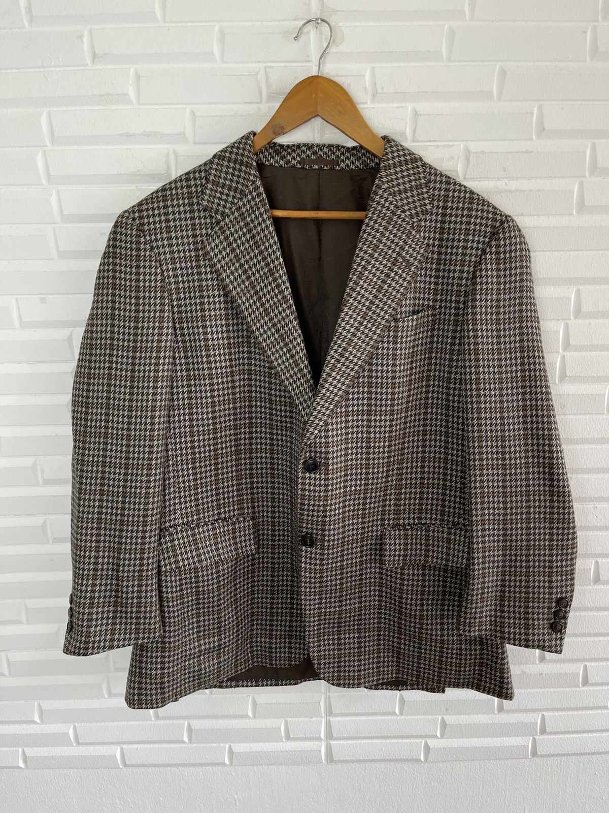 Lanvin × Vintage Vintage Tweed Wool Blazer LANVIN Paris Luxury Size 38R - 1 Thumbnail