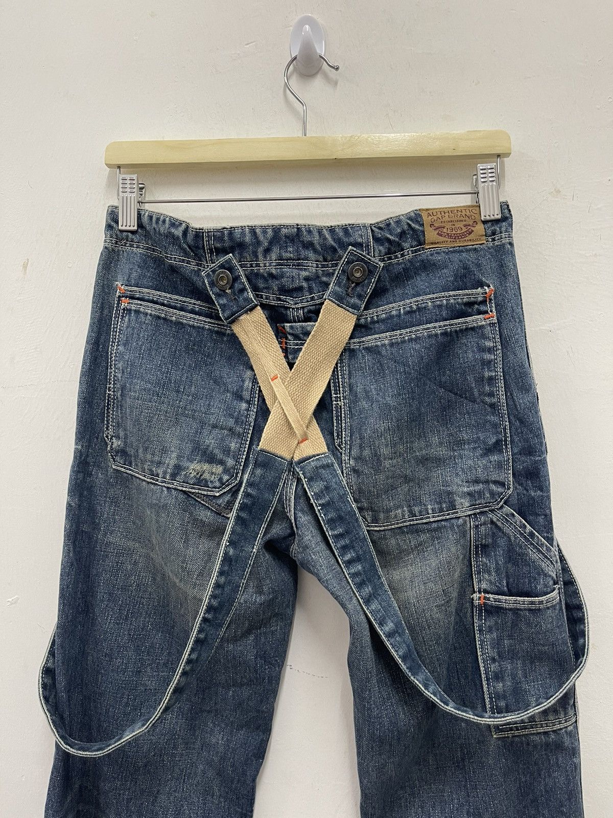 Gap Rare GAP Spell Out Denim Jeans Size US 28 / EU 44 - 8 Thumbnail