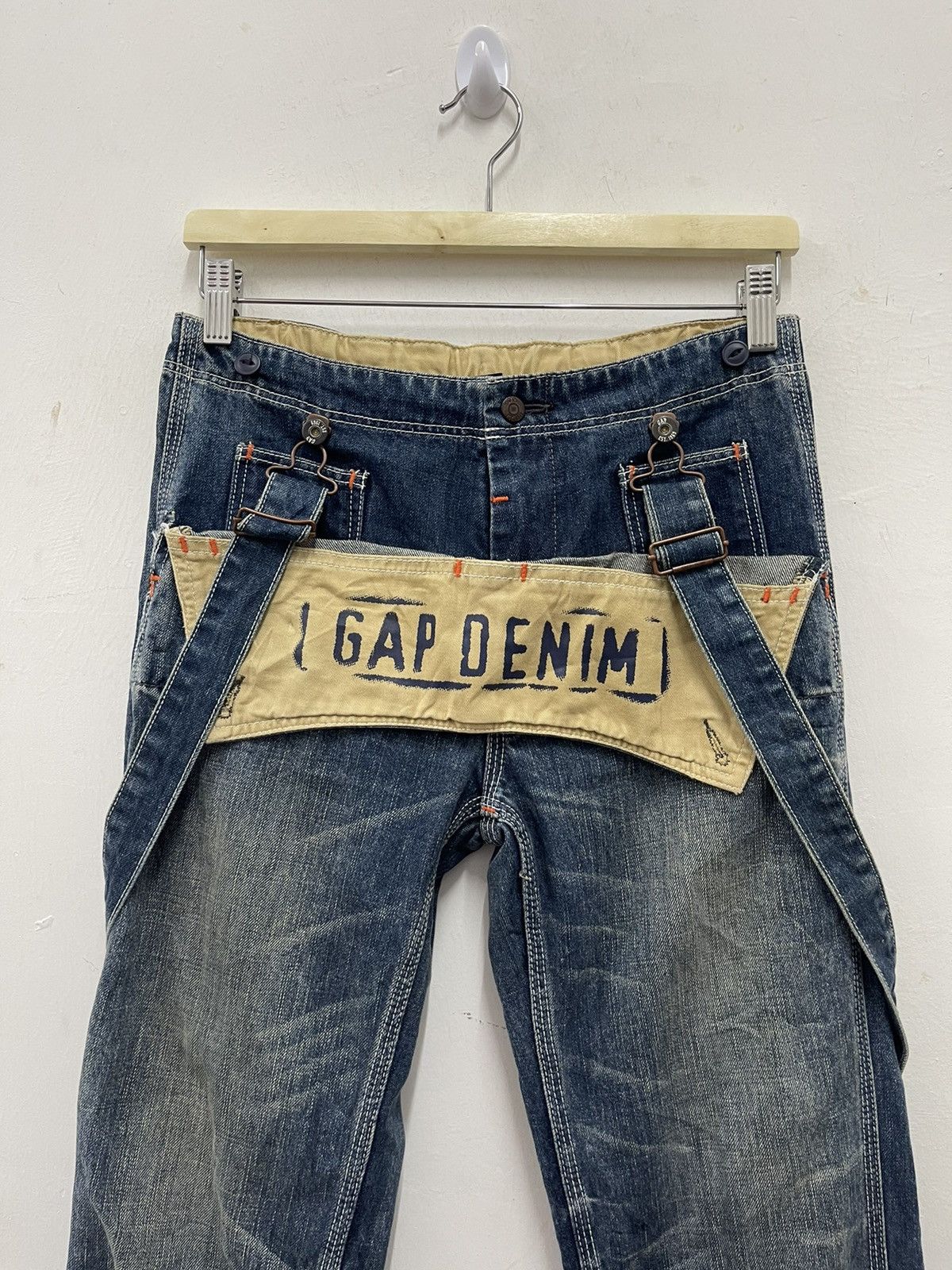 Gap Rare GAP Spell Out Denim Jeans Size US 28 / EU 44 - 2 Thumbnail