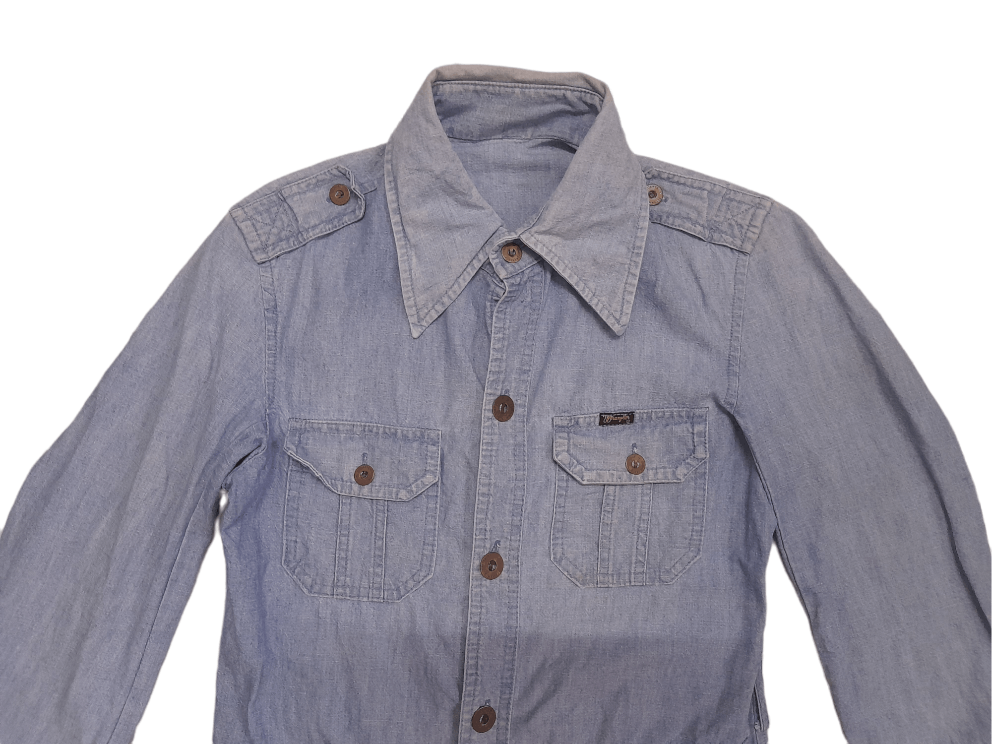 Vintage Wrangler Militaries Equipment Denim Jacket (E291) Size US M / EU 48-50 / 2 - 3 Thumbnail