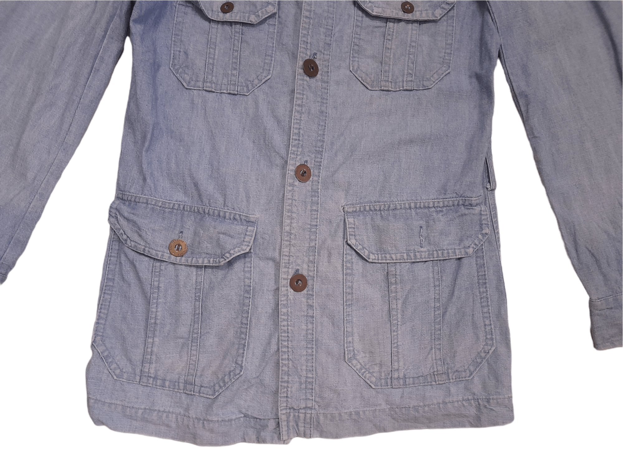 Vintage Wrangler Militaries Equipment Denim Jacket (E291) Size US M / EU 48-50 / 2 - 2 Thumbnail
