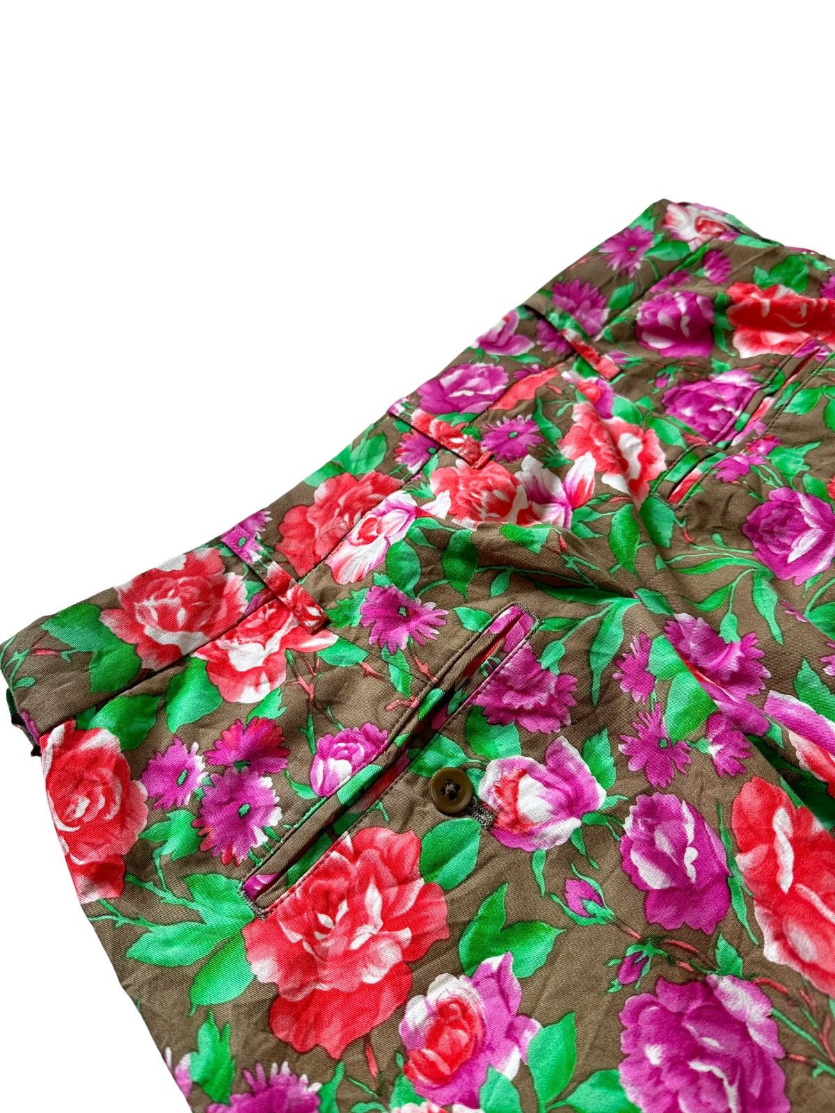 Yohji Yamamoto Runway SS2001 (Sz3) Floral Tailored Flower Trousers Size US 34 / EU 50 - 11 Thumbnail