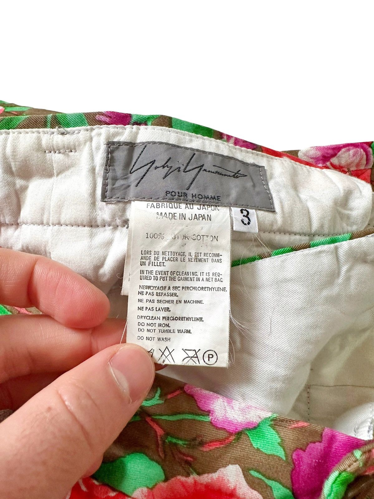 Yohji Yamamoto Runway SS2001 (Sz3) Floral Tailored Flower Trousers Size US 34 / EU 50 - 7 Thumbnail