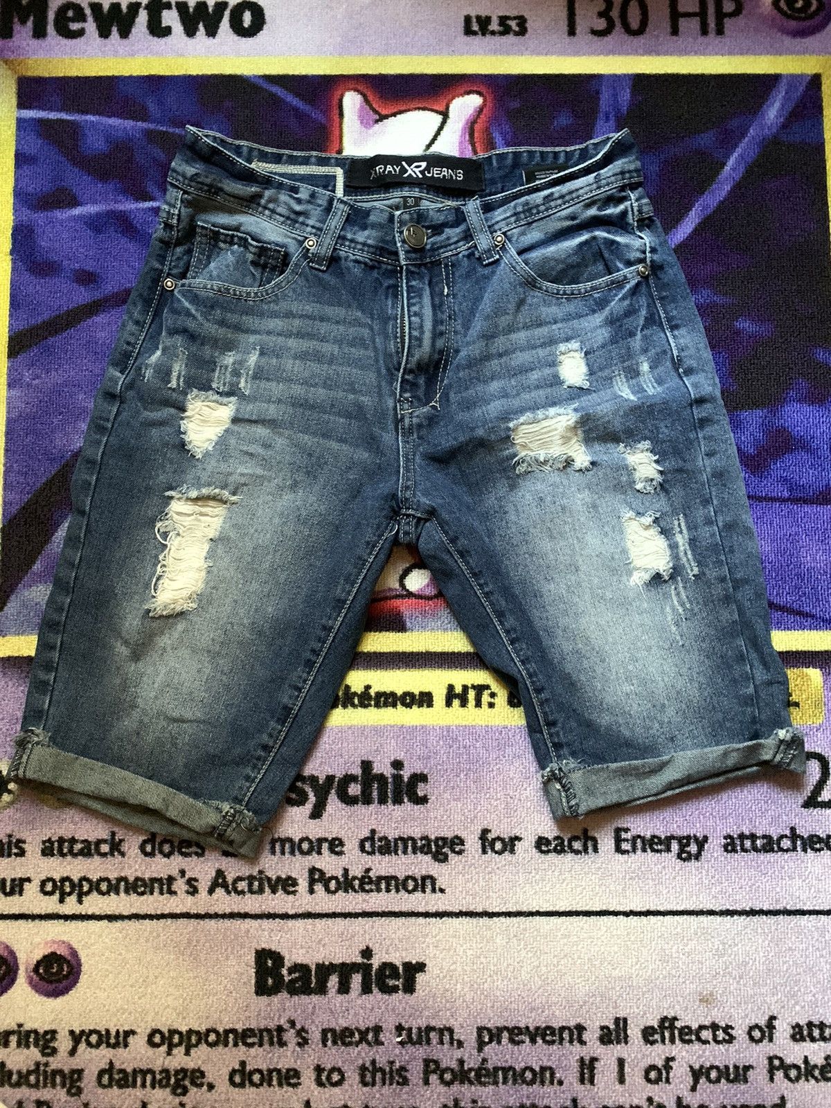 Vintage Distressed Denim Jorts Size US 30 / EU 46 - 1 Thumbnail