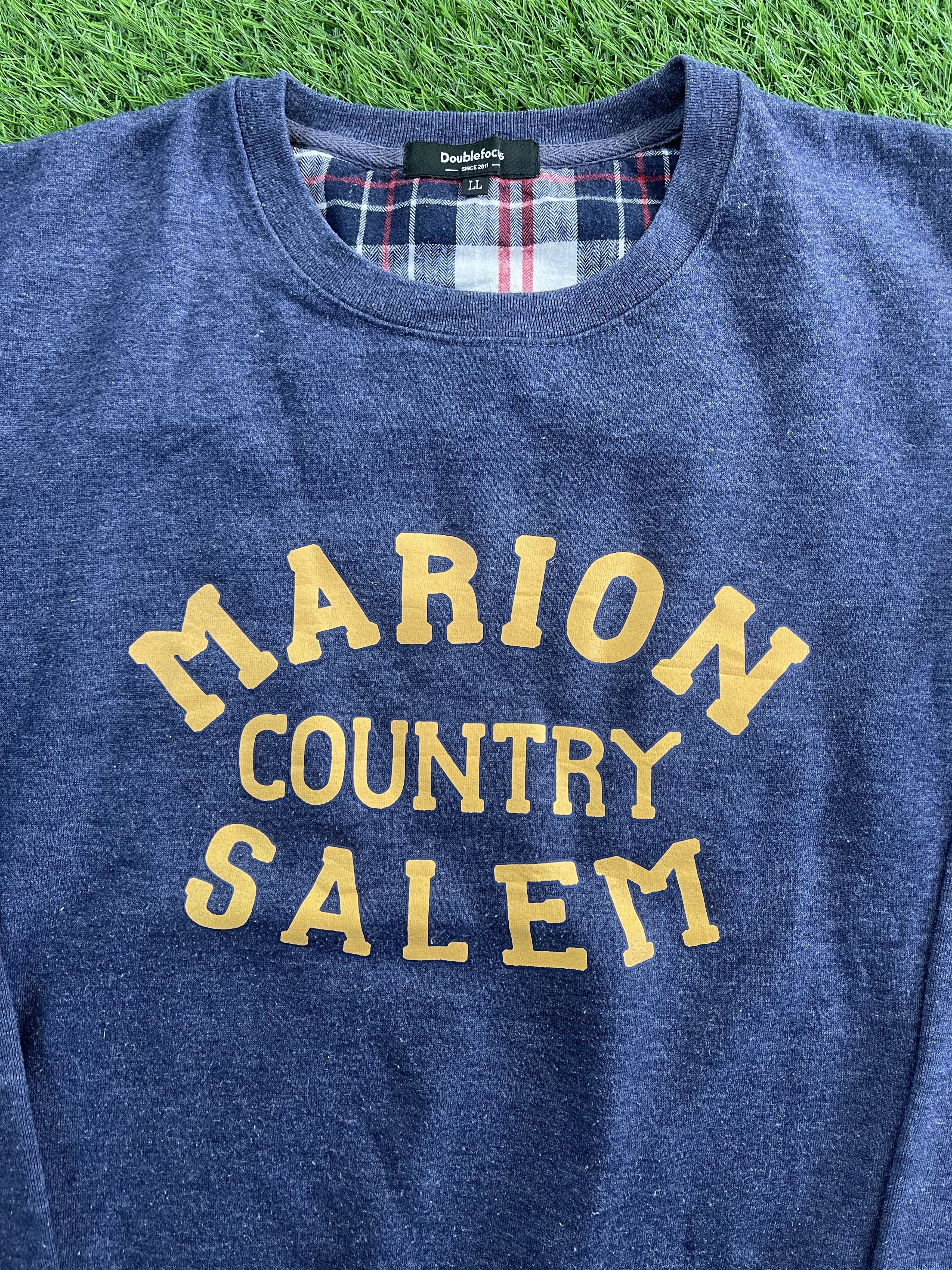 Japanese Brand × Vintage Doublefocs Marion Country Salem Spell Out Sweatshirt Size US L / EU 52-54 / 3 - 4 Thumbnail