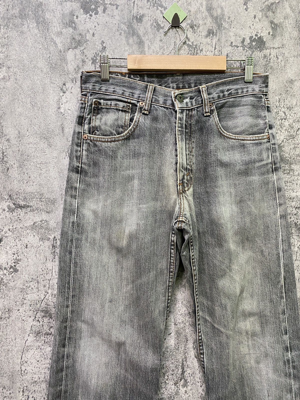 Levi's × Levi's Vintage Clothing × Vintage Vintage 90s LEVIS Black Grey 503 Distressed Denim Size US 28 / EU 44 - 4 Thumbnail