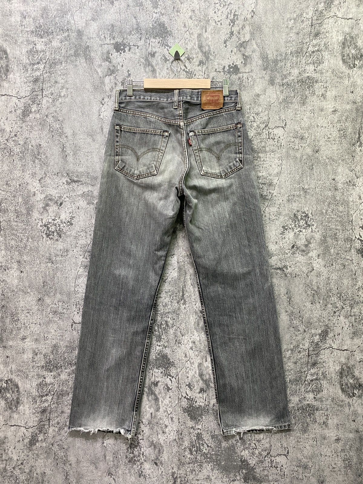 Levi's × Levi's Vintage Clothing × Vintage Vintage 90s LEVIS Black Grey 503 Distressed Denim Size US 28 / EU 44 - 2 Thumbnail