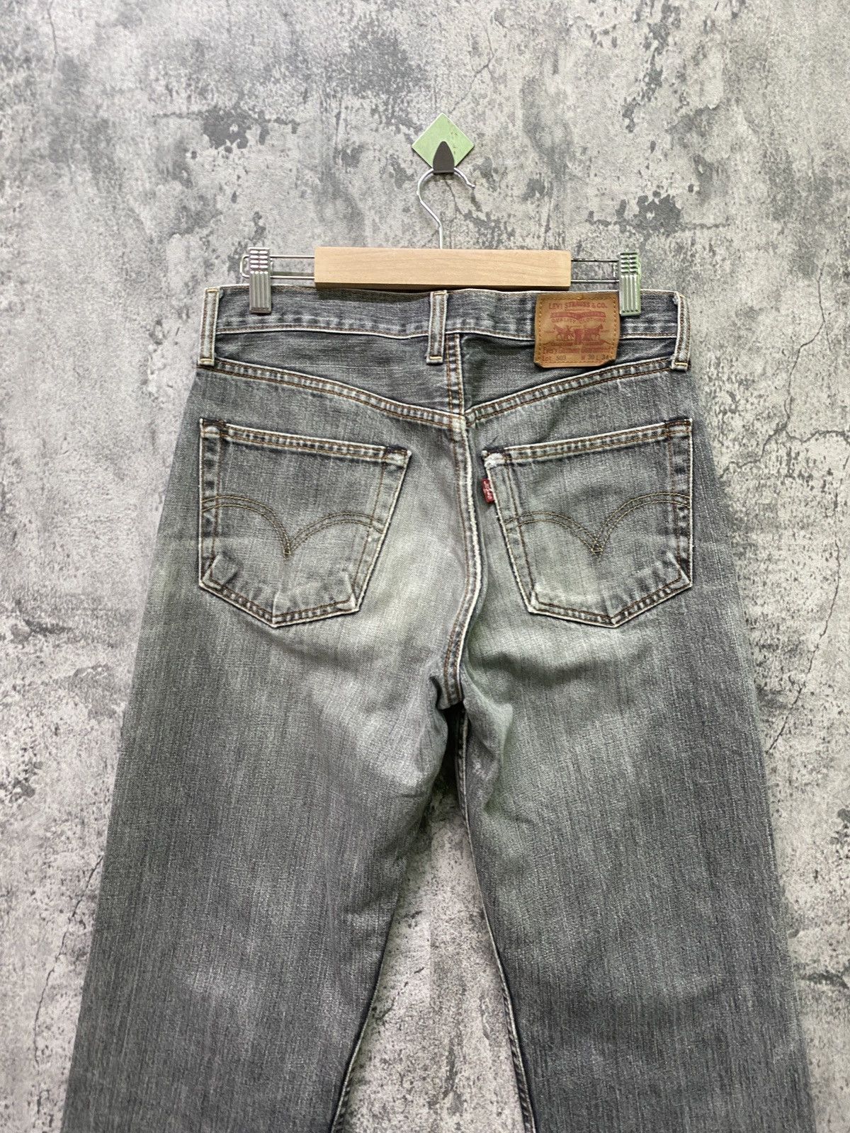 Levi's × Levi's Vintage Clothing × Vintage Vintage 90s LEVIS Black Grey 503 Distressed Denim Size US 28 / EU 44 - 9 Thumbnail