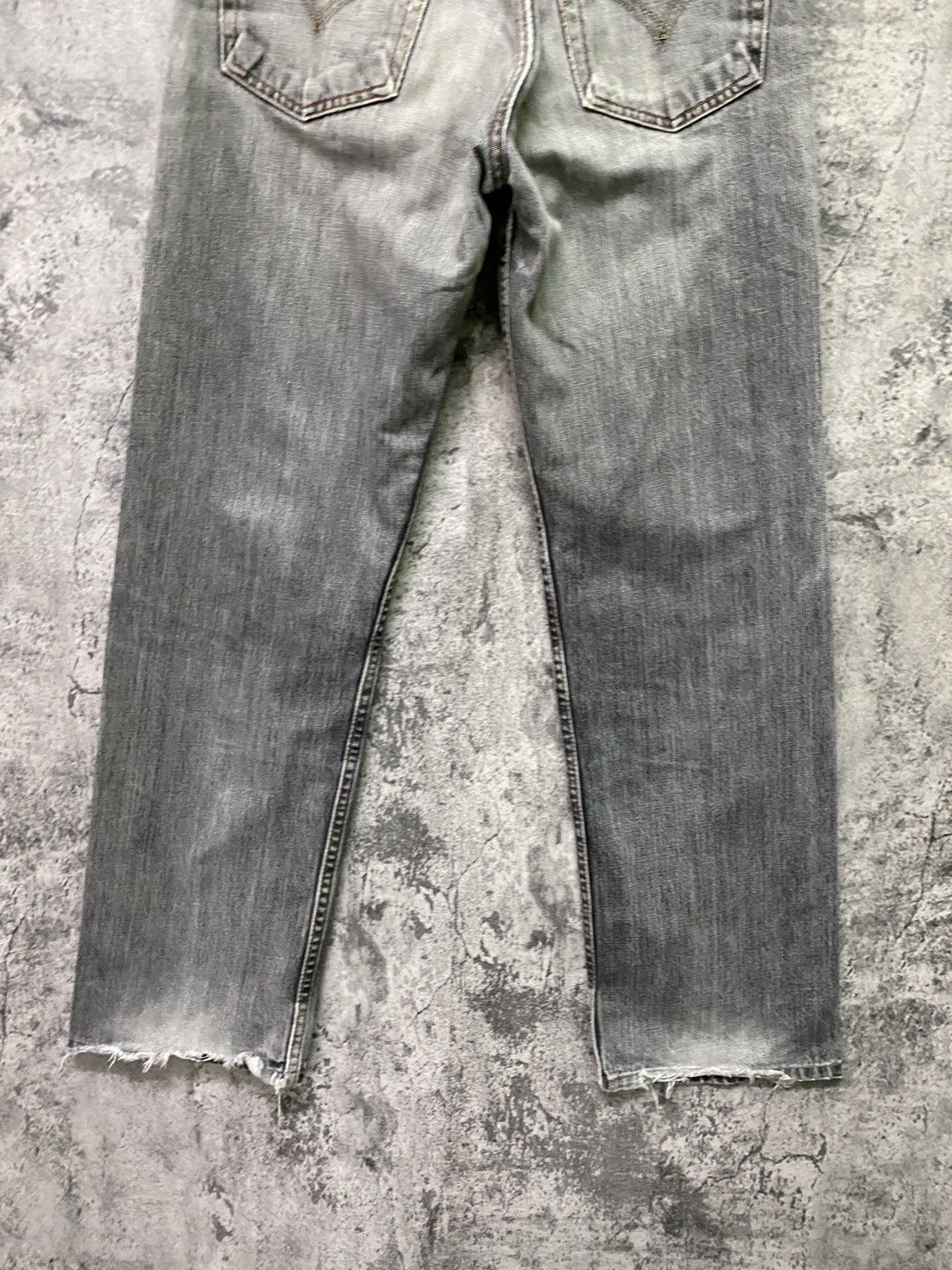 Levi's × Levi's Vintage Clothing × Vintage Vintage 90s LEVIS Black Grey 503 Distressed Denim Size US 28 / EU 44 - 14 Thumbnail