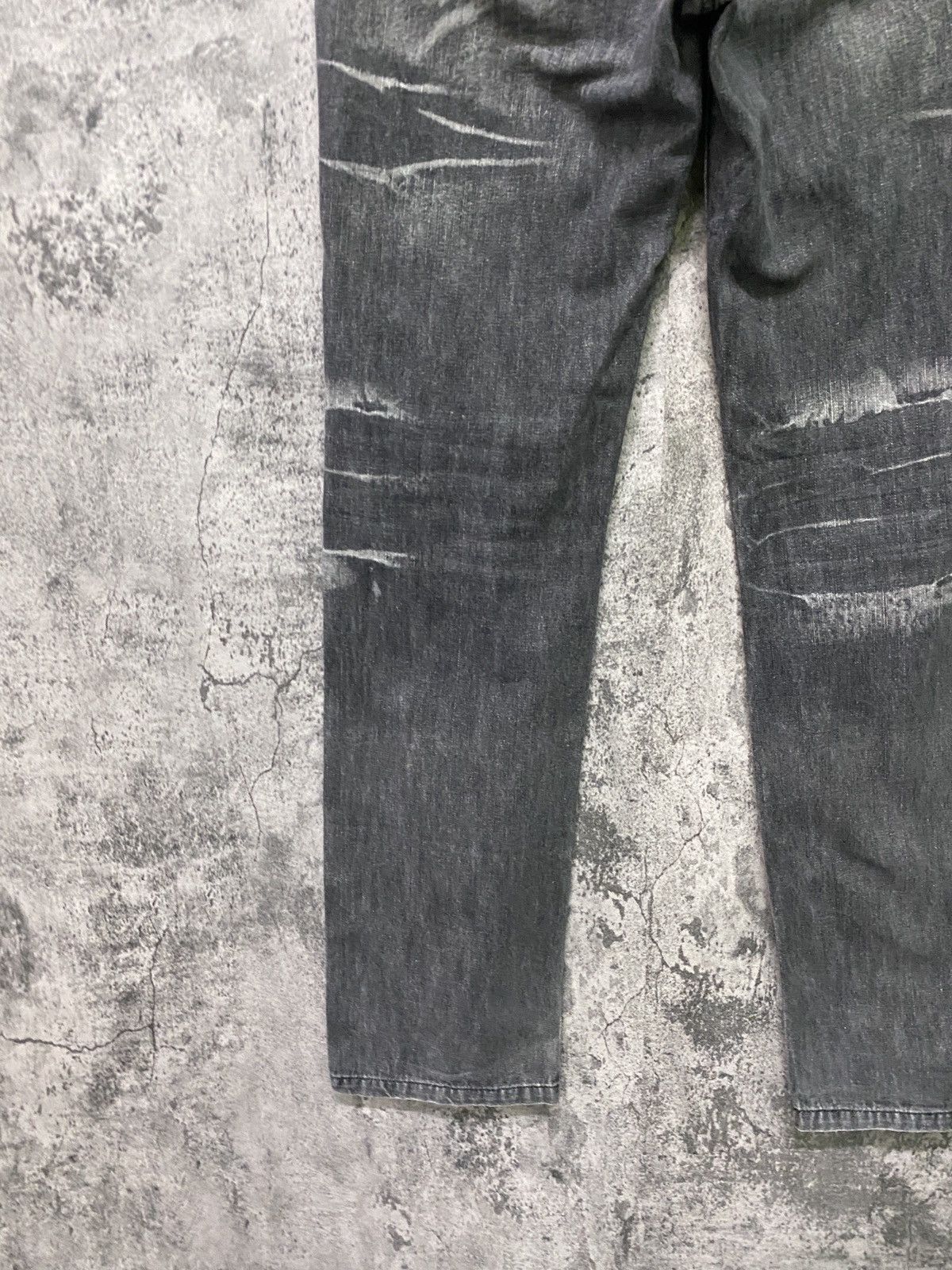 Hysteric Glamour × If Six Was Nine × Le Grande Bleu (L.G.B.) Vintage LOWBOX Black Acid Wash Claw Marks Denim Size US 29 - 15 Thumbnail