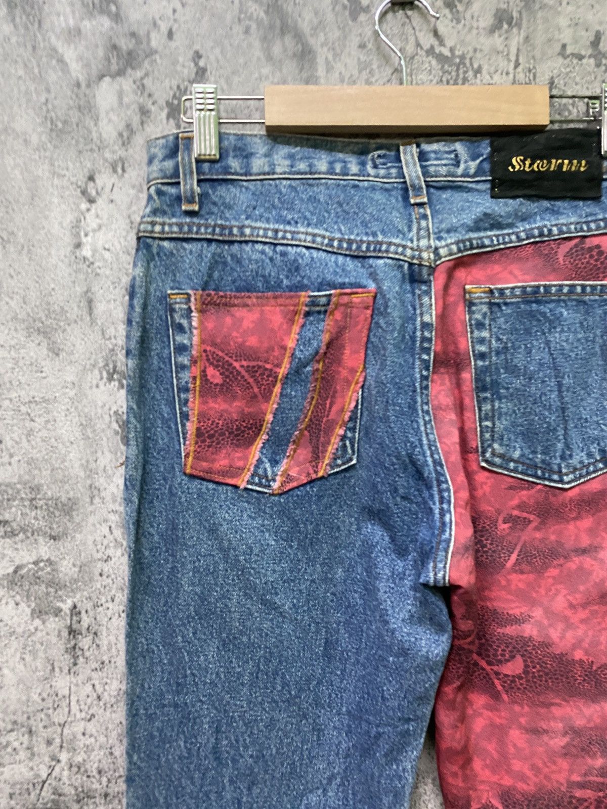Art Comes First × Designer Storm Custom Denim Pant Flared Bootcut Hybrid Pant Size US 28 / EU 44 - 11 Thumbnail