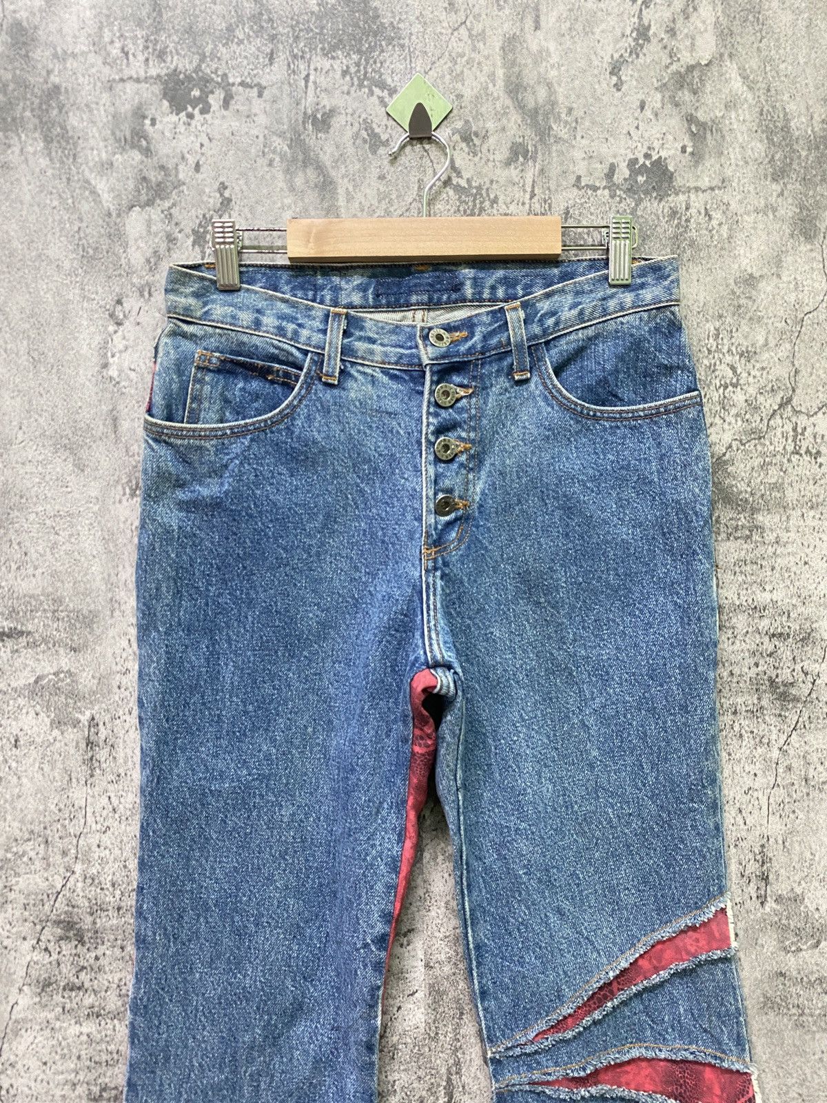 Art Comes First × Designer Storm Custom Denim Pant Flared Bootcut Hybrid Pant Size US 28 / EU 44 - 3 Thumbnail