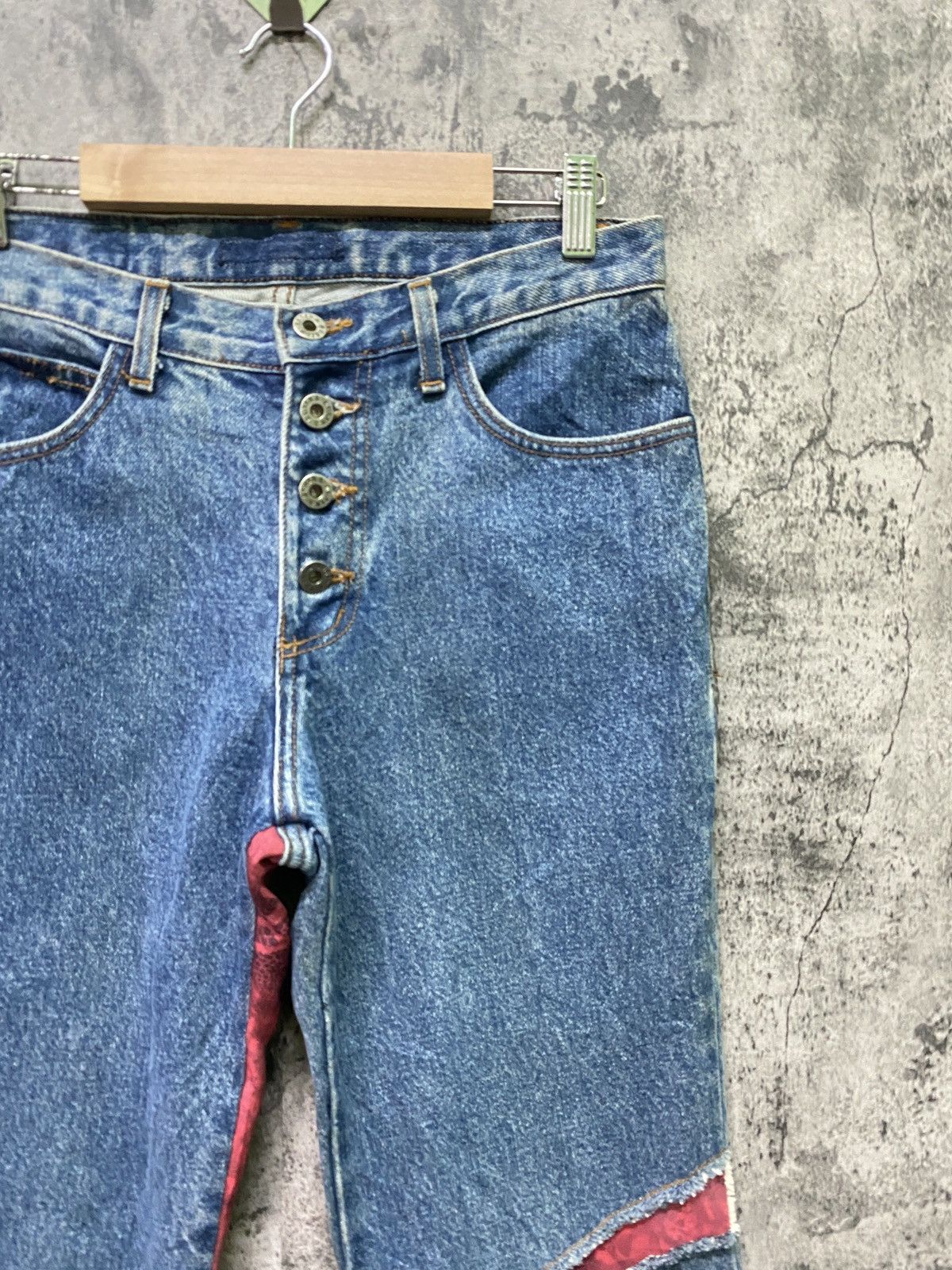 Art Comes First × Designer Storm Custom Denim Pant Flared Bootcut Hybrid Pant Size US 28 / EU 44 - 5 Thumbnail