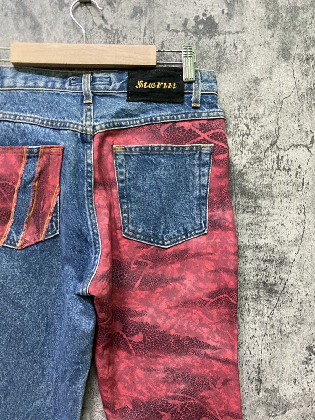 Art Comes First × Designer Storm Custom Denim Pant Flared Bootcut Hybrid Pant Size US 28 / EU 44 - 12 Thumbnail