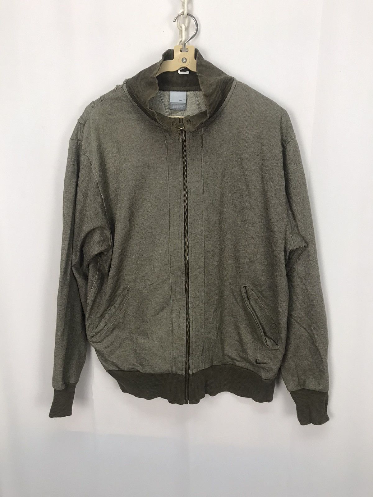 Nike Nike distressed back spellout zipper jacket Size US M / EU 48-50 / 2 - 8 Thumbnail