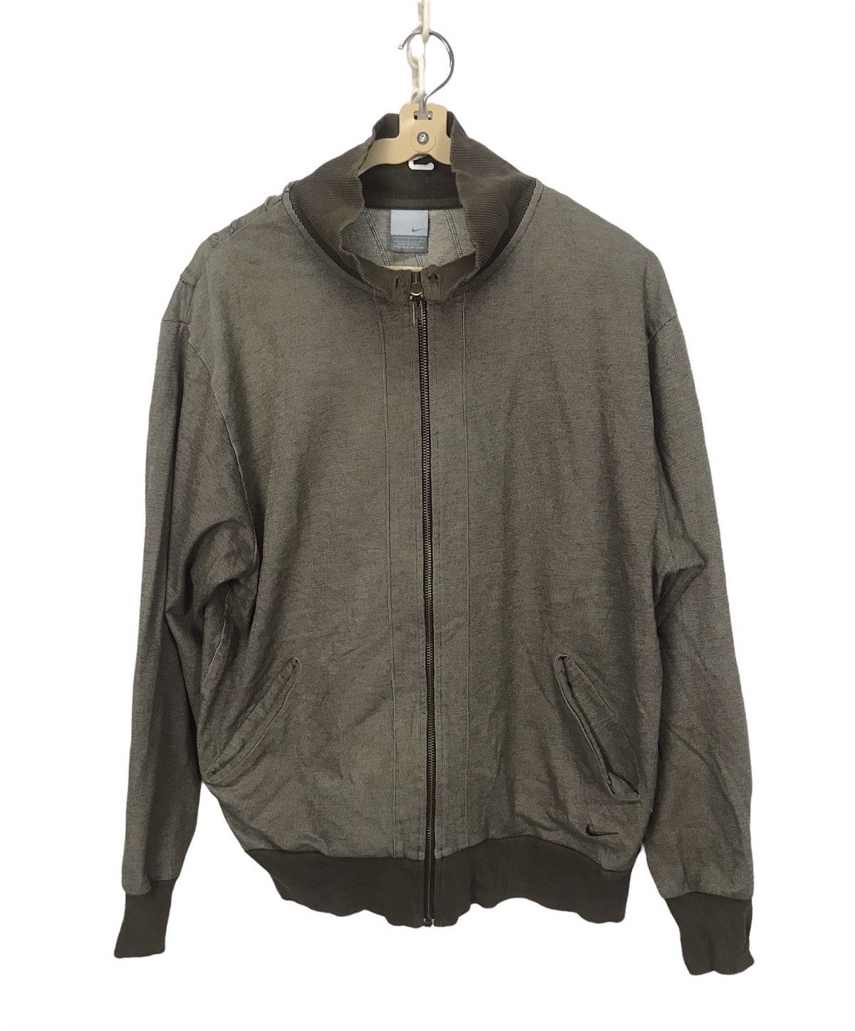 Nike Nike distressed back spellout zipper jacket Size US M / EU 48-50 / 2 - 1 Thumbnail