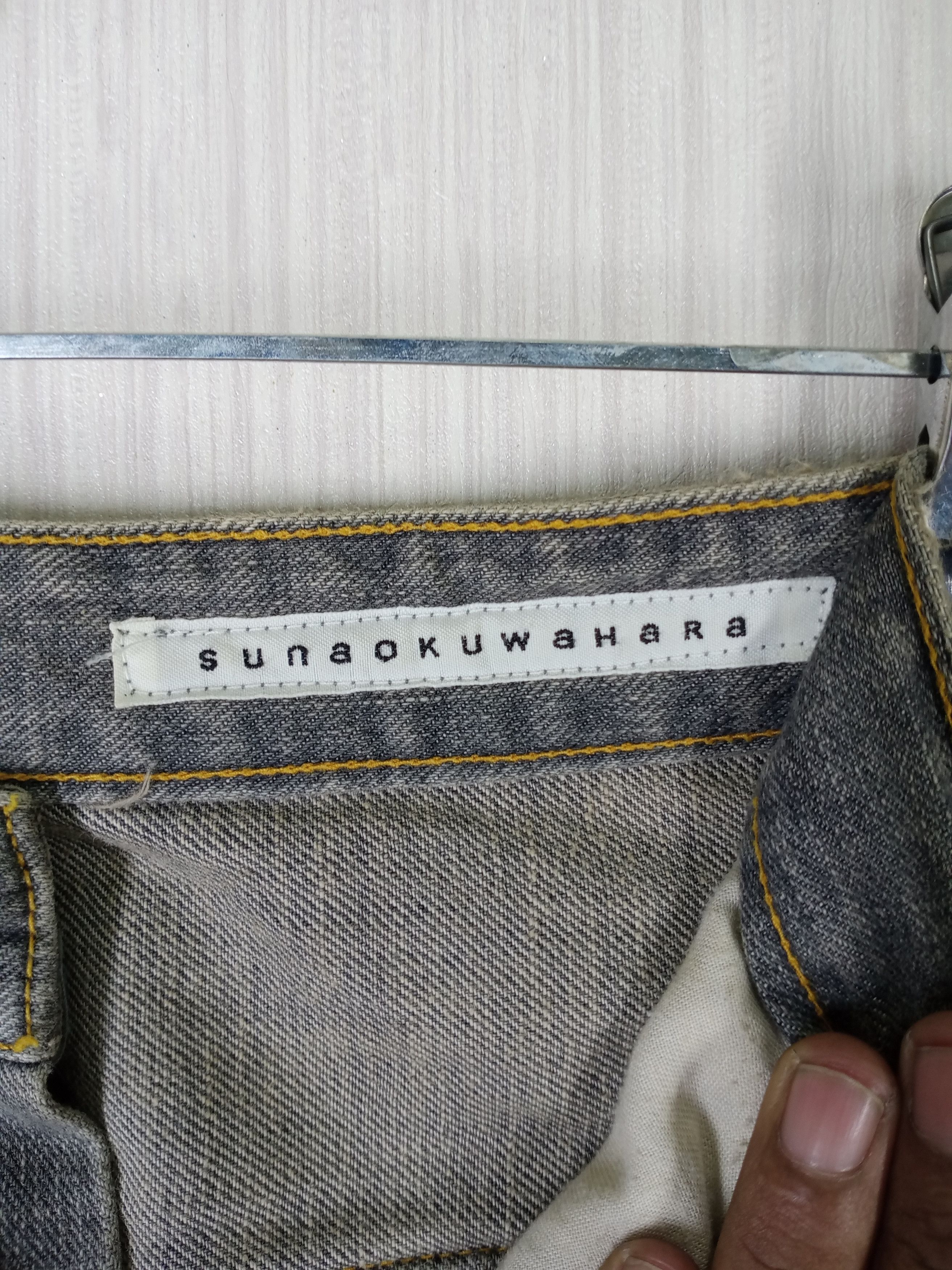 Designer × Issey Miyake Sunaokuwahara Issey Miyake Double Waist Distressed Denim Size US 32 / EU 48 - 8 Thumbnail