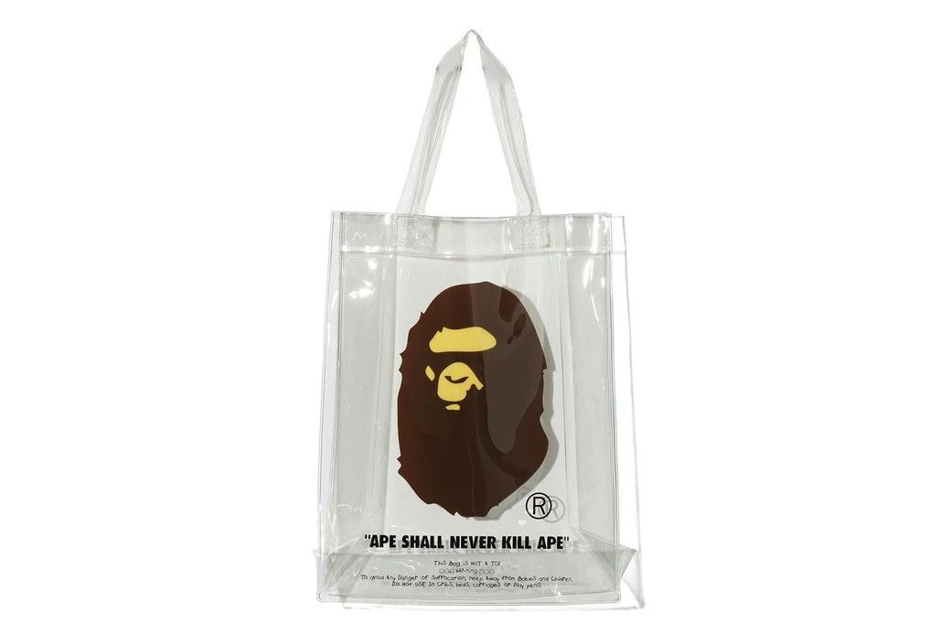image of Bape Clear Tote Bag, Men's