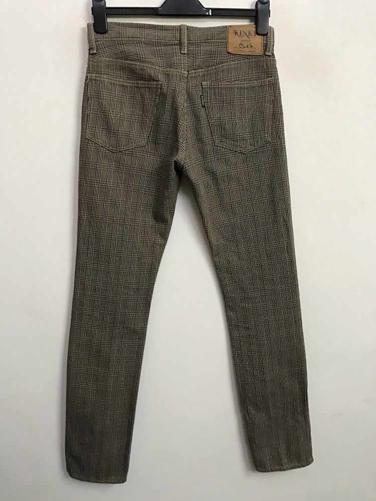 Hysteric Glamour HG Japan Leather Patch Tartan Paid Check Skinny Pant Size US 29 - 9 Thumbnail