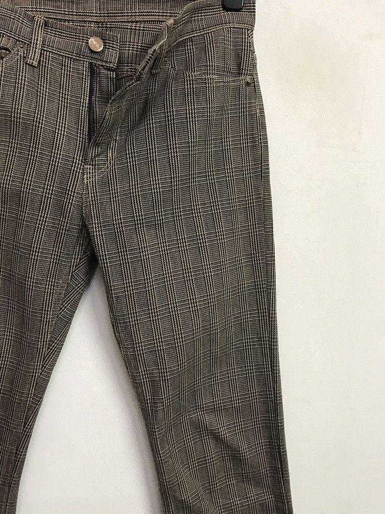 Hysteric Glamour HG Japan Leather Patch Tartan Paid Check Skinny Pant Size US 29 - 8 Thumbnail