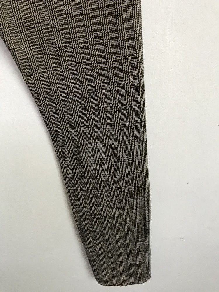 Hysteric Glamour HG Japan Leather Patch Tartan Paid Check Skinny Pant Size US 29 - 12 Thumbnail
