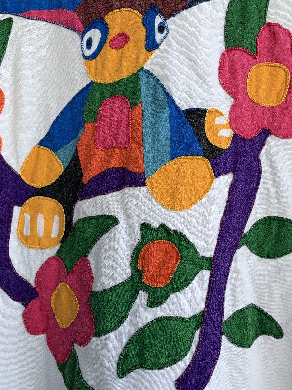 H&M Marni x H&M Art Embroidered Logo White T-Shirt Size US M / EU 48-50 / 2 - 7 Thumbnail