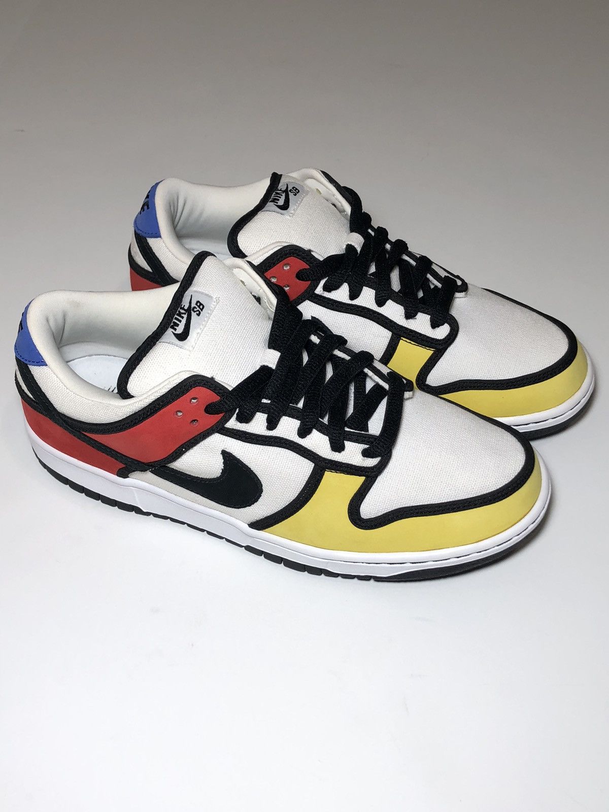 Nike Nike SB Dunk Low Pro SB Piet Mondrian 2008 Size US 10.5 / EU 43-44 - 9 Thumbnail