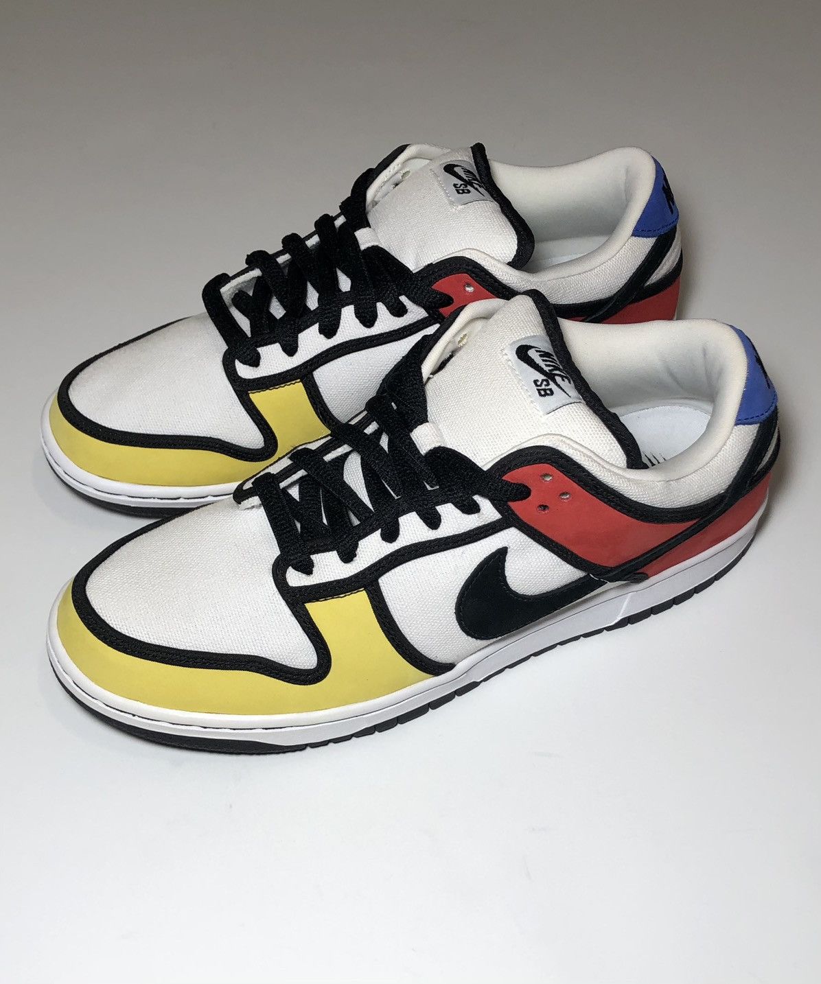 Nike Nike SB Dunk Low Pro SB Piet Mondrian 2008 Size US 10.5 / EU 43-44 - 8 Thumbnail