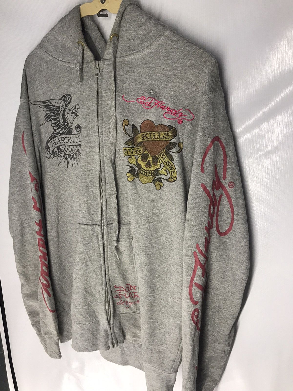 Christian Audigier × Ed Hardy 🔥best offer 🔥Ed hardy zipper hoodie Size US L / EU 52-54 / 3 - 6 Thumbnail