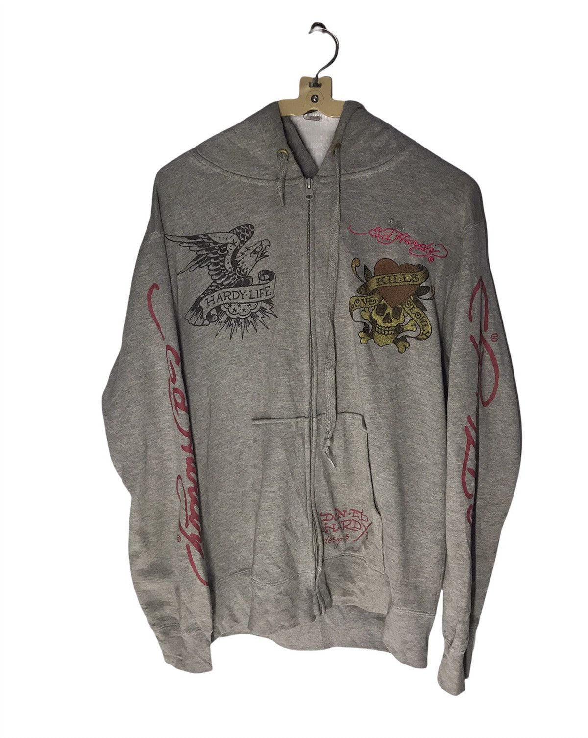 Christian Audigier × Ed Hardy 🔥best offer 🔥Ed hardy zipper hoodie Size US L / EU 52-54 / 3 - 1 Thumbnail