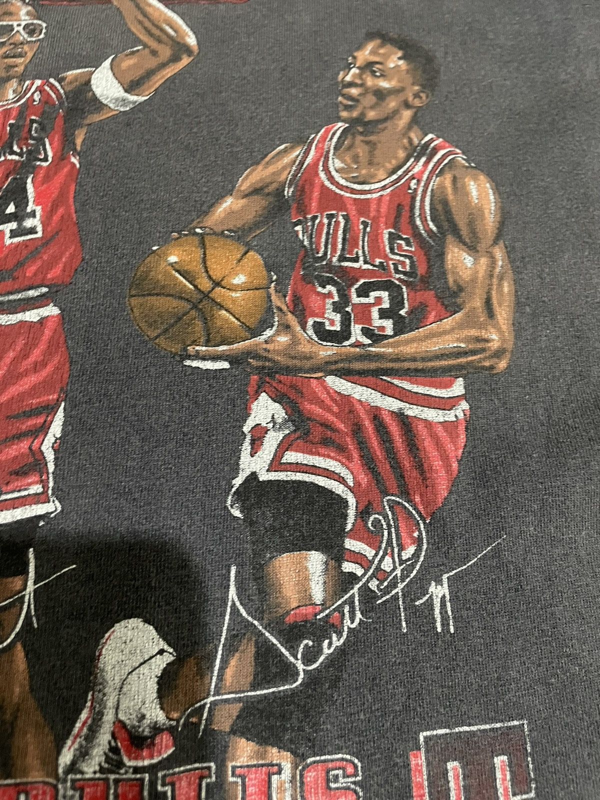 NBA × Vintage Distressed Chicago Bulls Triple Threar Michael Jordan Tee Size US M / EU 48-50 / 2 - 10 Thumbnail