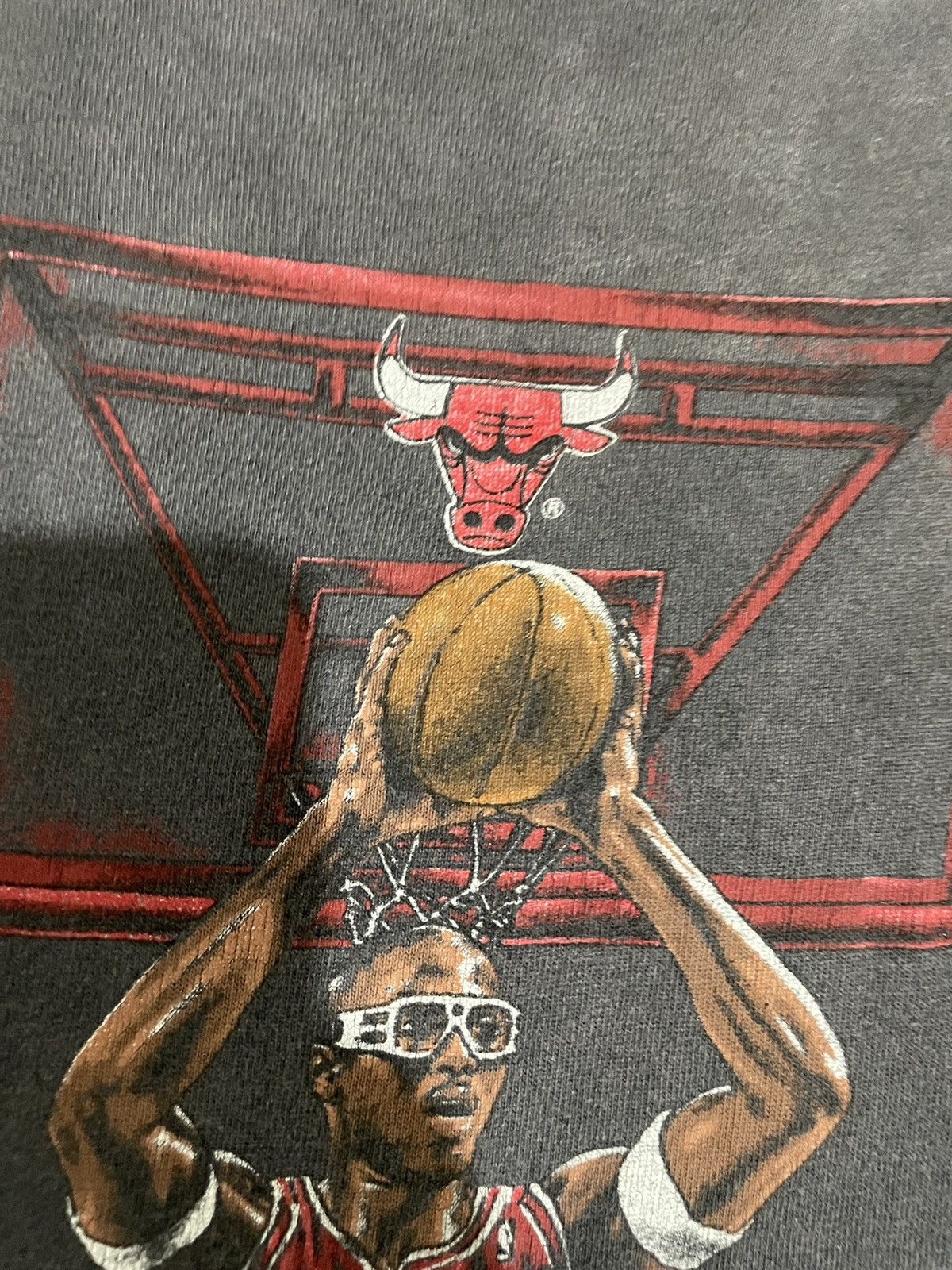 NBA × Vintage Distressed Chicago Bulls Triple Threar Michael Jordan Tee Size US M / EU 48-50 / 2 - 13 Thumbnail