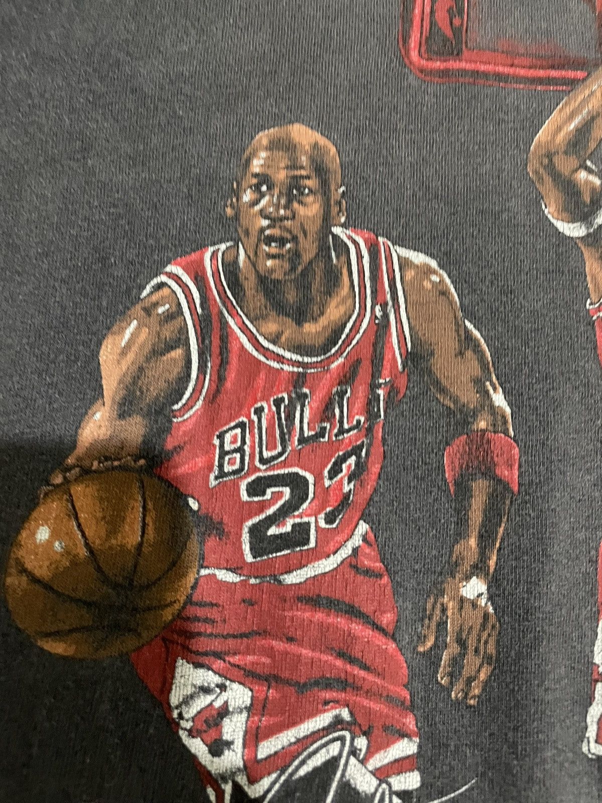 Distressed Chicago Bulls Triple Threar Michael Jordan Tee