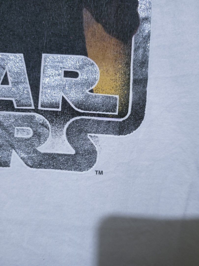 Star Wars × Vintage Vintage 90s star wars darth vader iron on ringer shirt Size US L / EU 52-54 / 3 - 3 Thumbnail