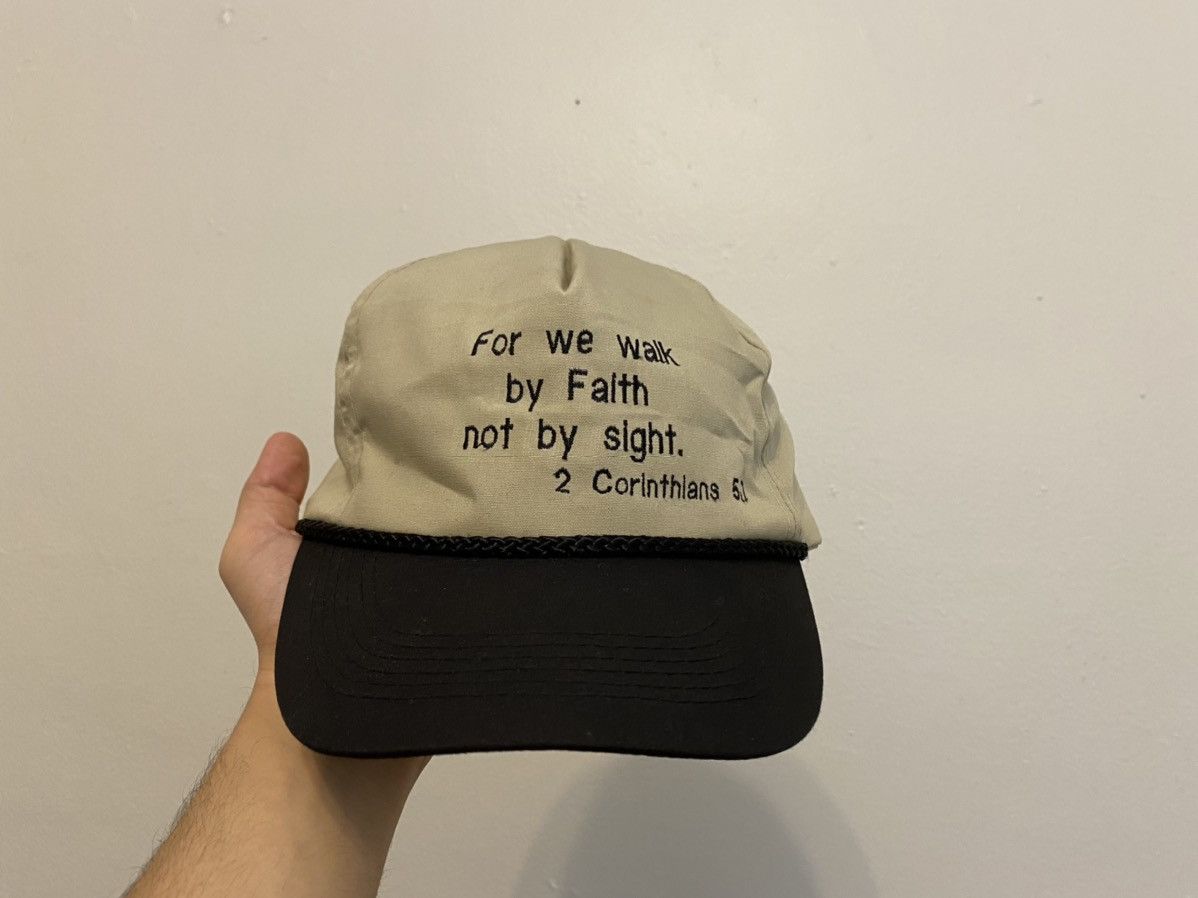 Vintage Vintage 90s Corinthians Bible Cap Jesus Size ONE SIZE - 3 Thumbnail