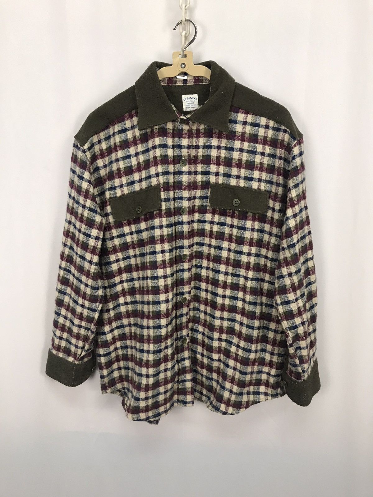 Flannel × Japanese Brand × Vintage Vintage wool flannel shirt made in japan Size US M / EU 48-50 / 2 - 7 Thumbnail