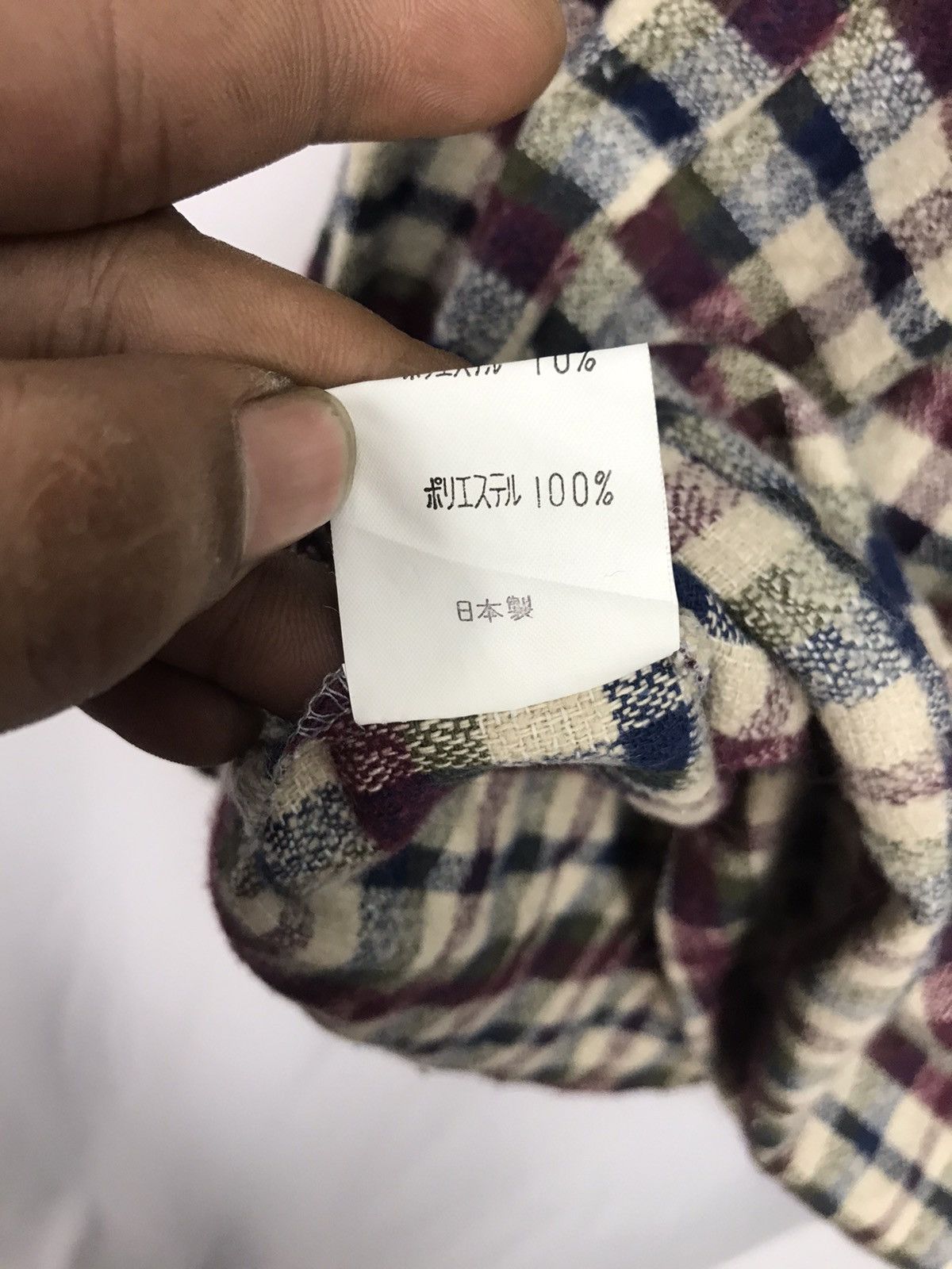 Flannel × Japanese Brand × Vintage Vintage wool flannel shirt made in japan Size US M / EU 48-50 / 2 - 6 Thumbnail