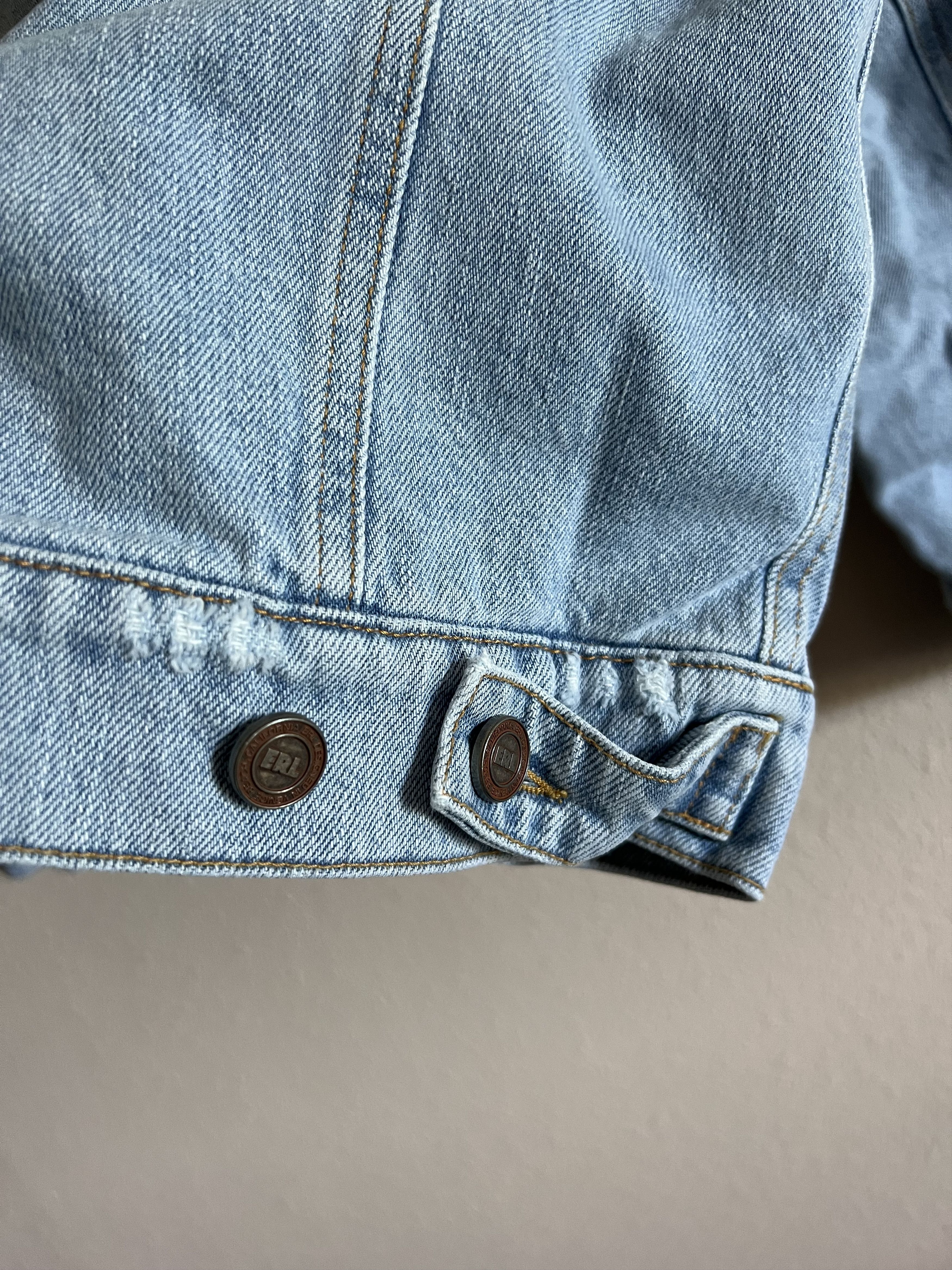 ERL ERL Denim Jacket with Fur Collar Size US XL / EU 56 / 4 - 8 Thumbnail