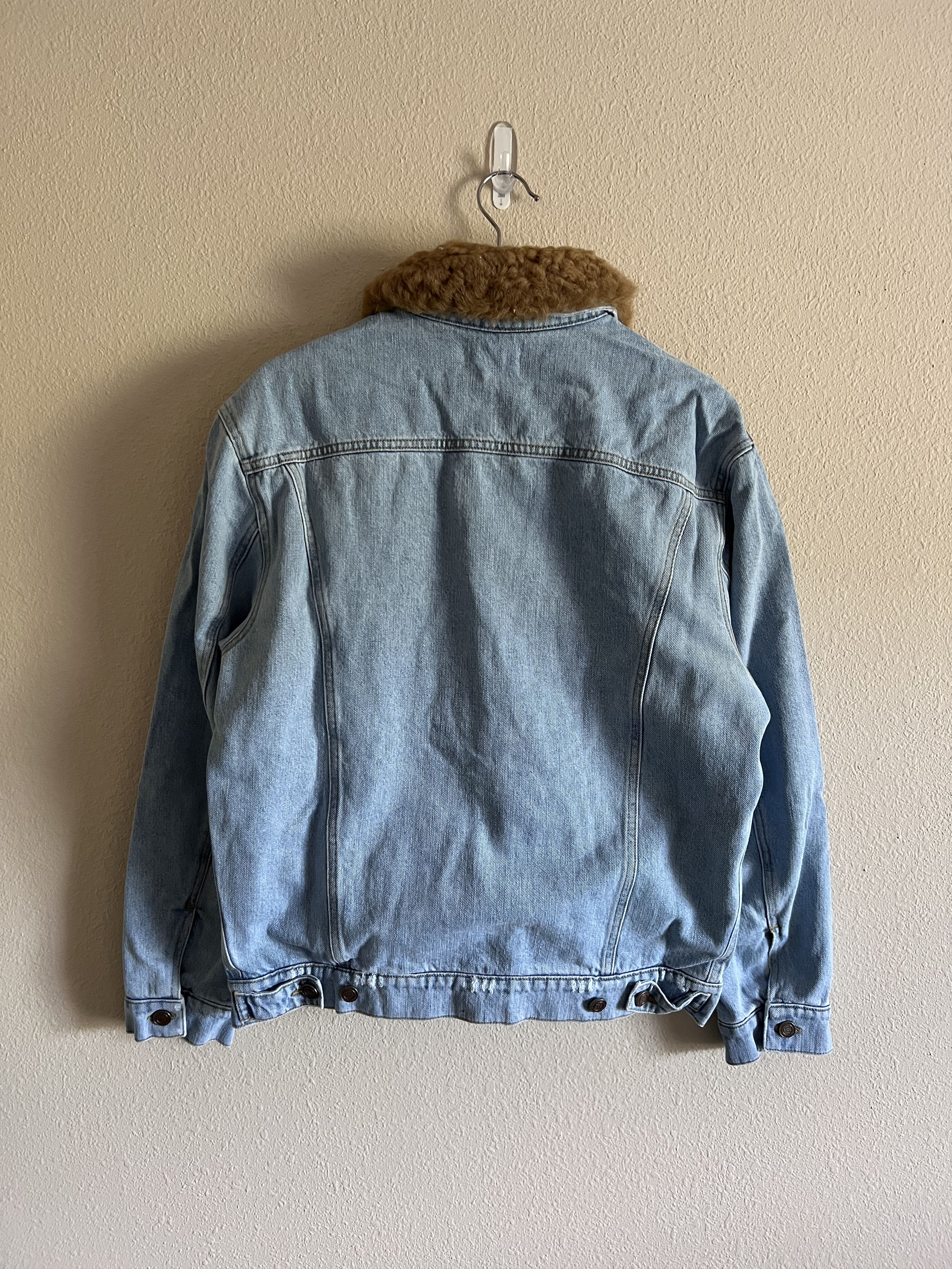 ERL ERL Denim Jacket with Fur Collar Size US XL / EU 56 / 4 - 5 Thumbnail