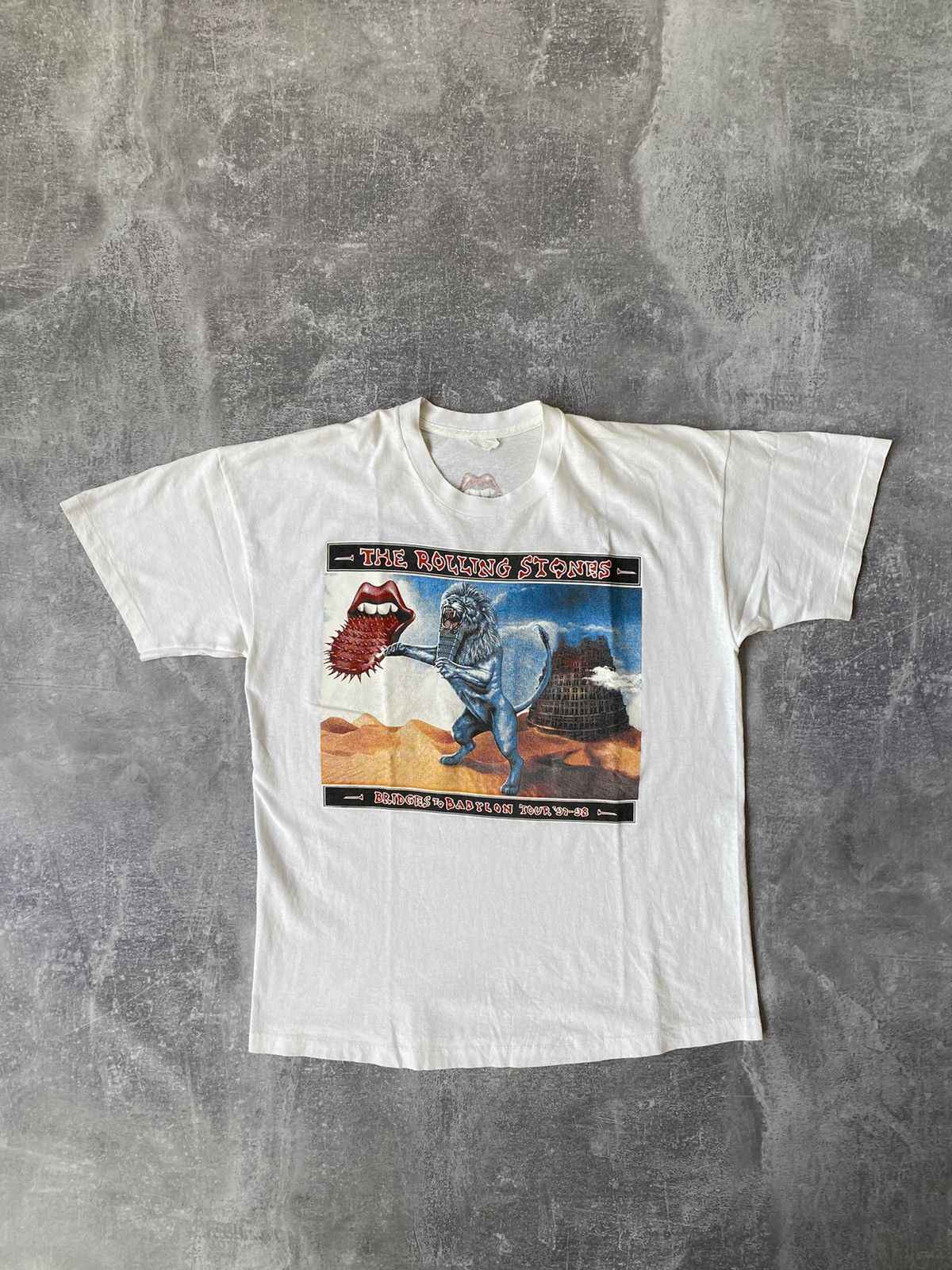 Rare Vintage 1997 Rolling Stones Bridges to Babylon Tour Tee