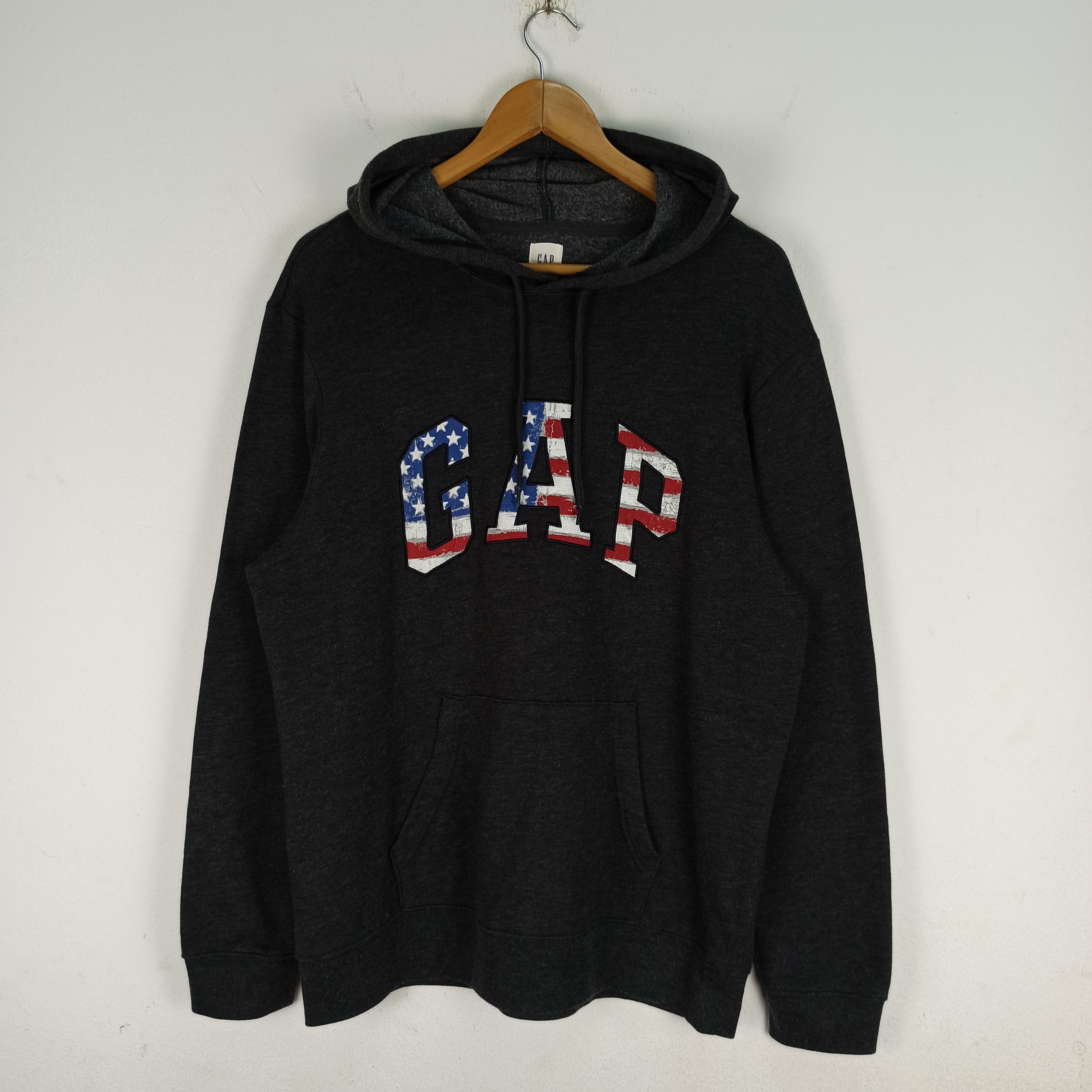 Gap Rare🔥 GAP USA Flat Big Logo Spell Out Hoodie Size US L / EU 52-54 / 3 - 1 Thumbnail
