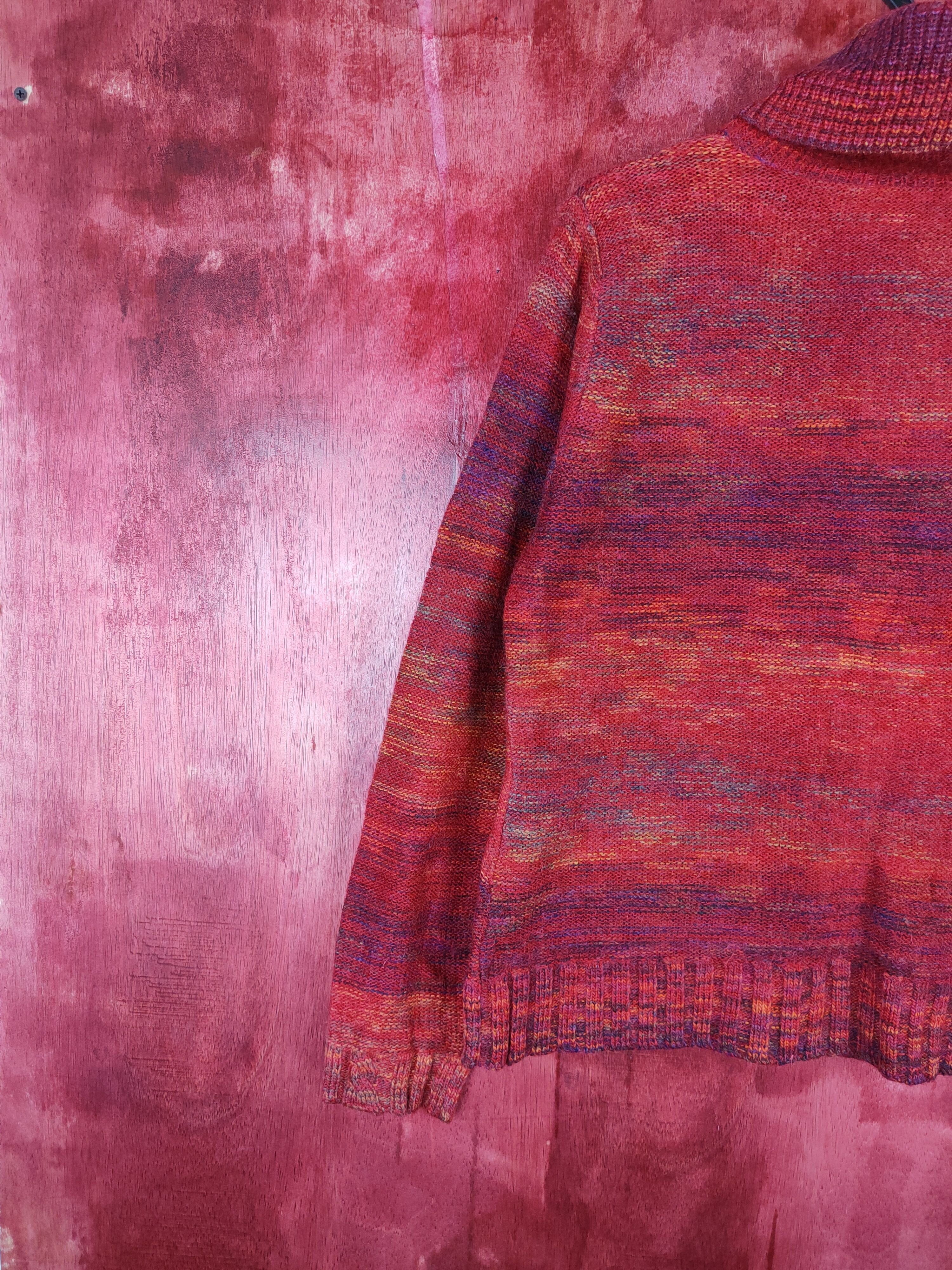 Japanese Brand Tina Lisa Red Knitwear cardigan japan #5260 Size M / US 6-8 / IT 42-44 - 8 Thumbnail